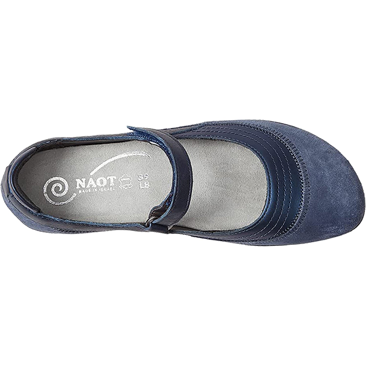 Womens Naot Women's Naot Kirei Polar Sea/Midnight Blue/Blue Ink Leather/Nubuck Polar Sea/Midnight Blue/Blue Ink Leather/Nubuck