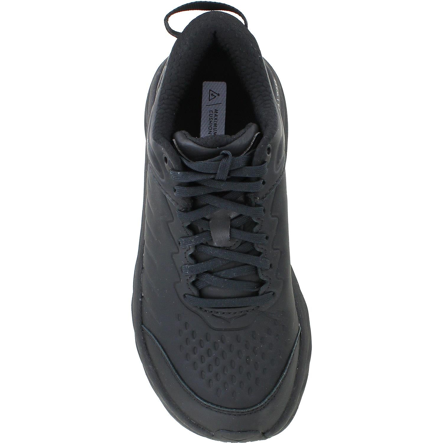 Womens Hoka one one Women's Hoka Bondi SR Black Leather Black Leather