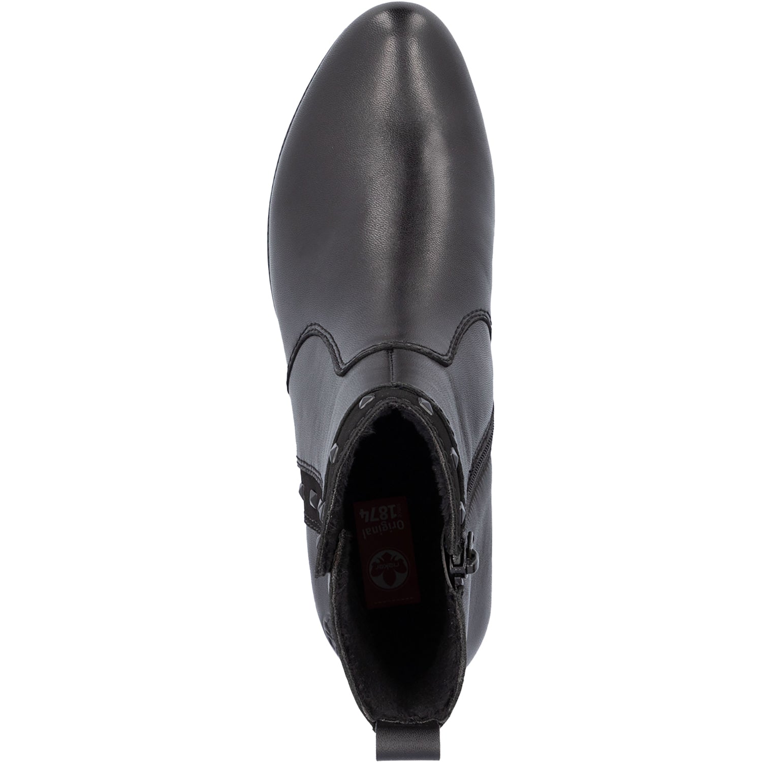 Womens Rieker Women's Rieker 78657-00 Black/Black/Black Leather Black/Black/Black Leather