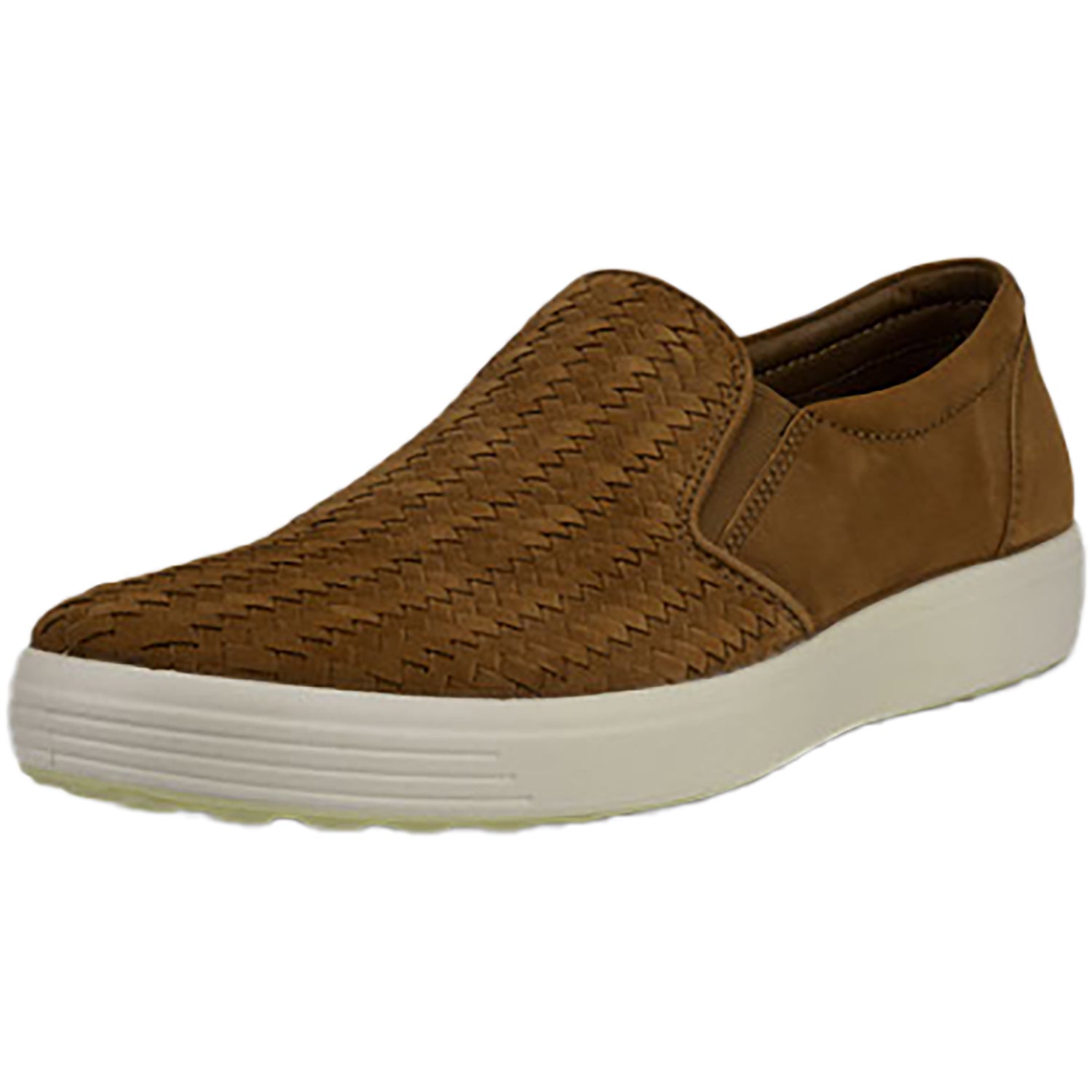 Mens Ecco Men's Ecco Soft 7 Slip-On Camel Cow Nubuck Camel Cow Nubuck