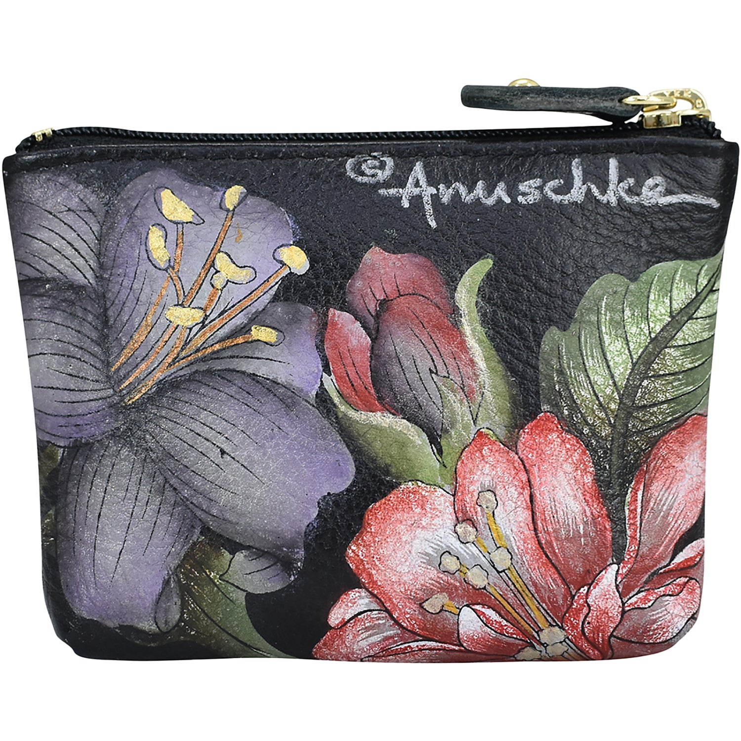 Womens Anuschka Anuschka Coin Pouch Hummingbird Heaven Leather Hummingbird Heaven Leather