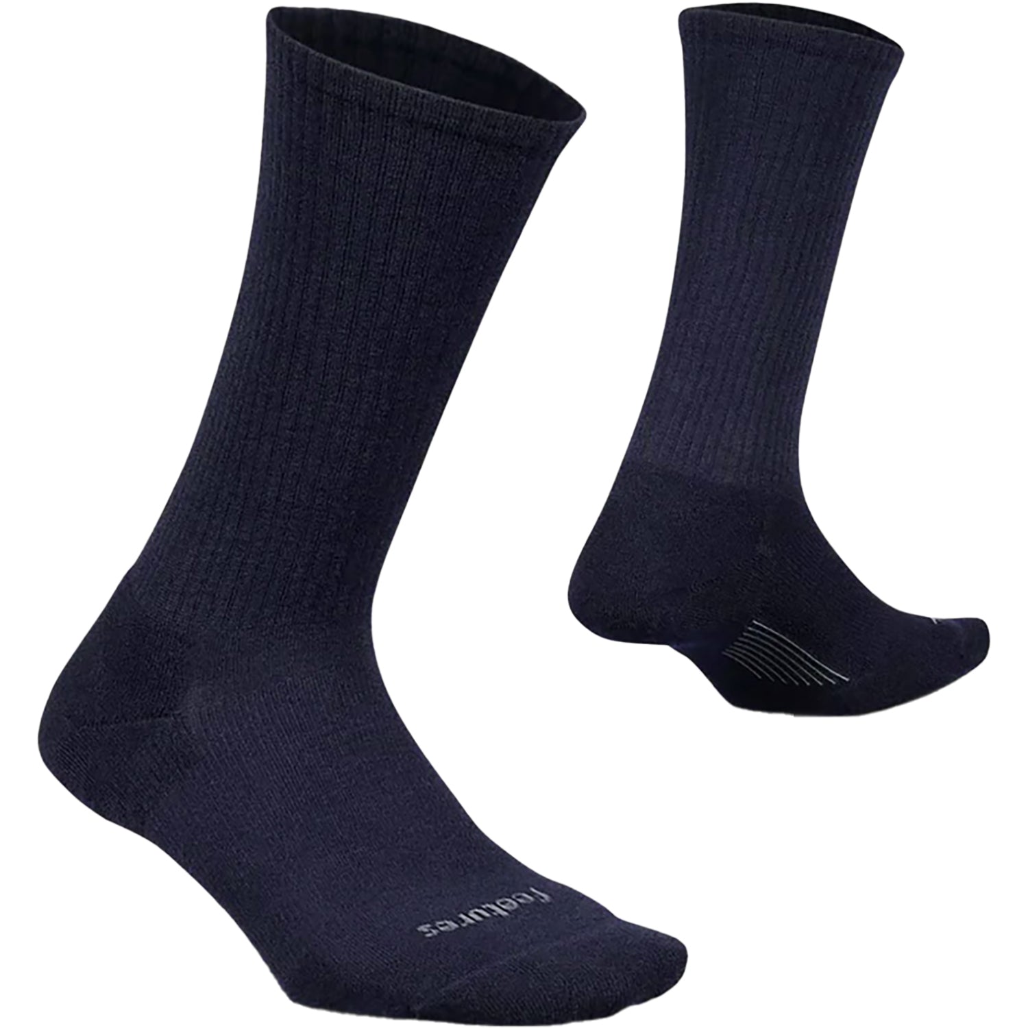 Mens Feetures Men's Feetures Everyday Max Cushion Casual Rib Crew Socks Navy Navy