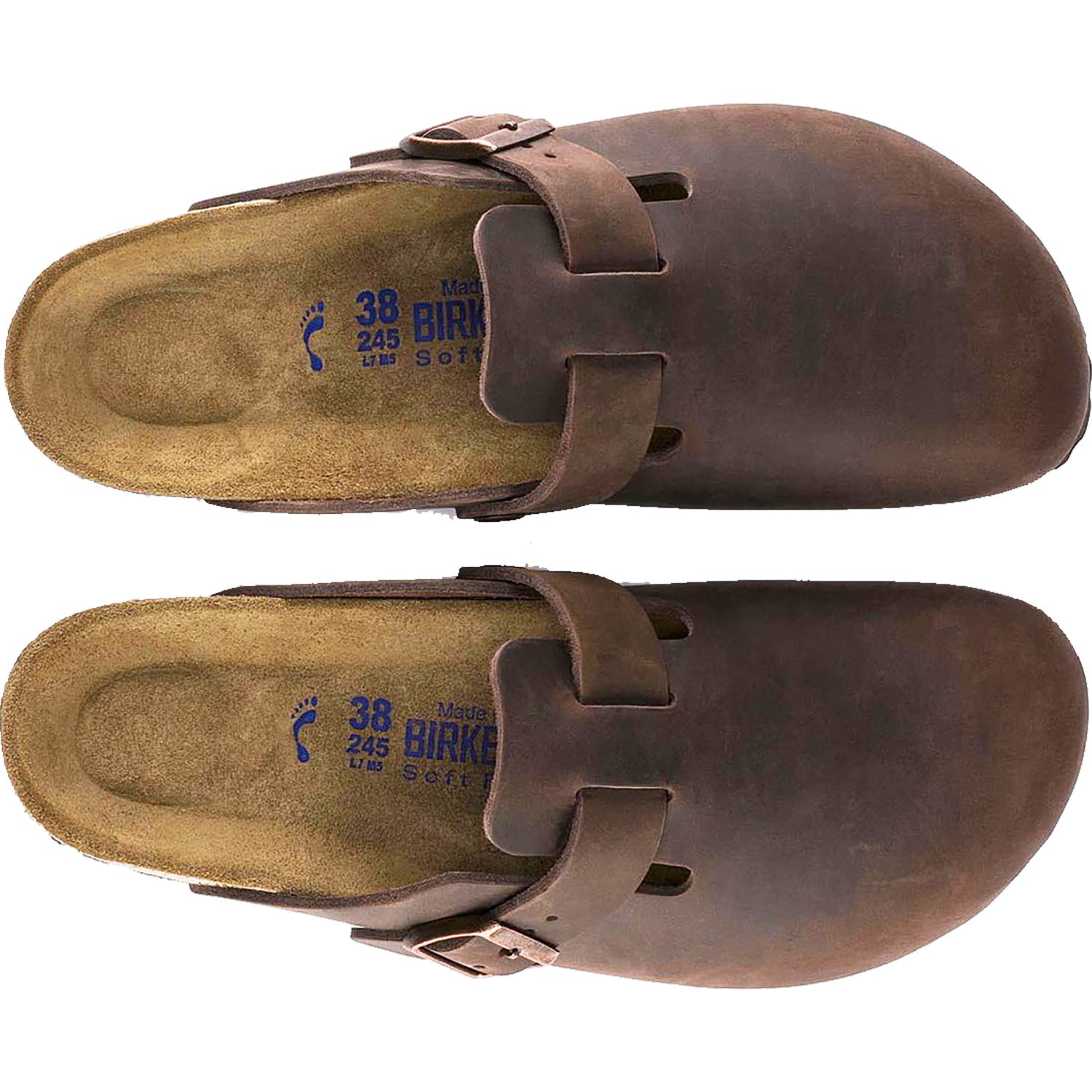 Unisex Birkenstock Unisex Birkenstock Boston Soft Footbed Habana Oiled Leather Habana Oiled Leather