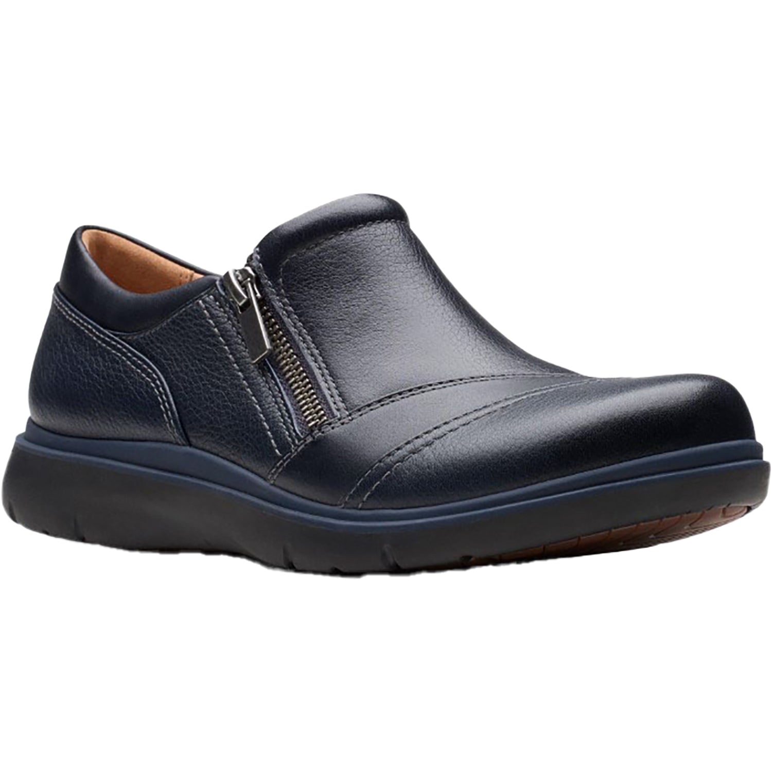 Womens Clarks Women's Clarks Certina Pure Navy Leather Navy Leather