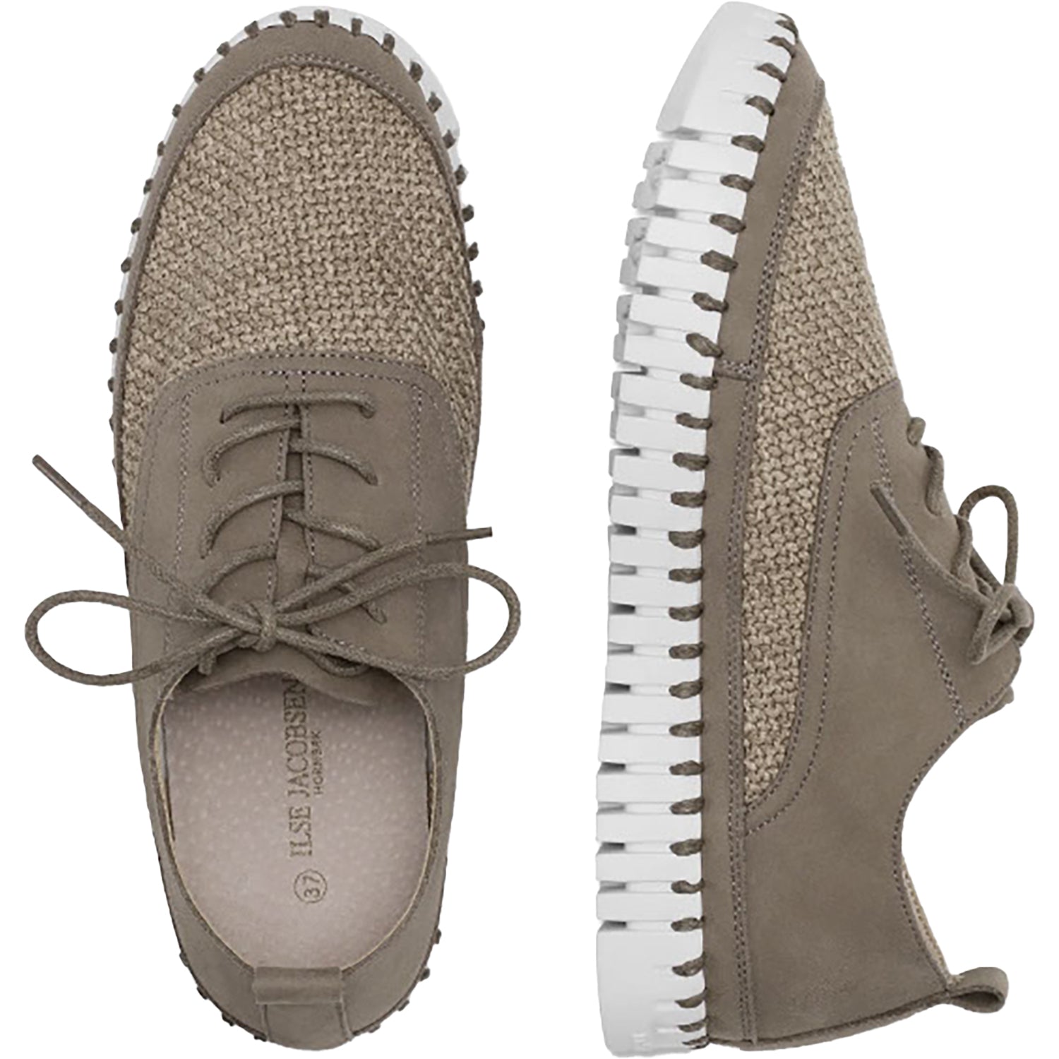 Womens Ilse jacobsen Women's Ilse Jacobsen Tulip 4095 Platform Oxford Falcon Synthetic Falcon