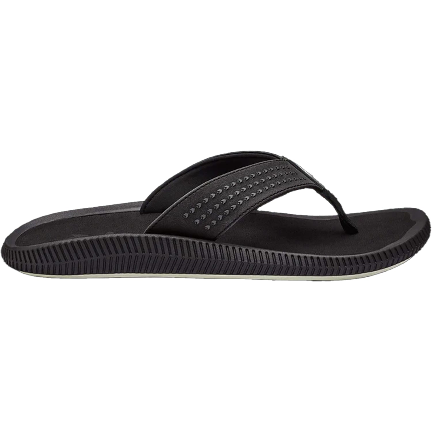 Mens Olukai Men's OluKai Ulele Black/Black Synthetic Black/Black Synthetic