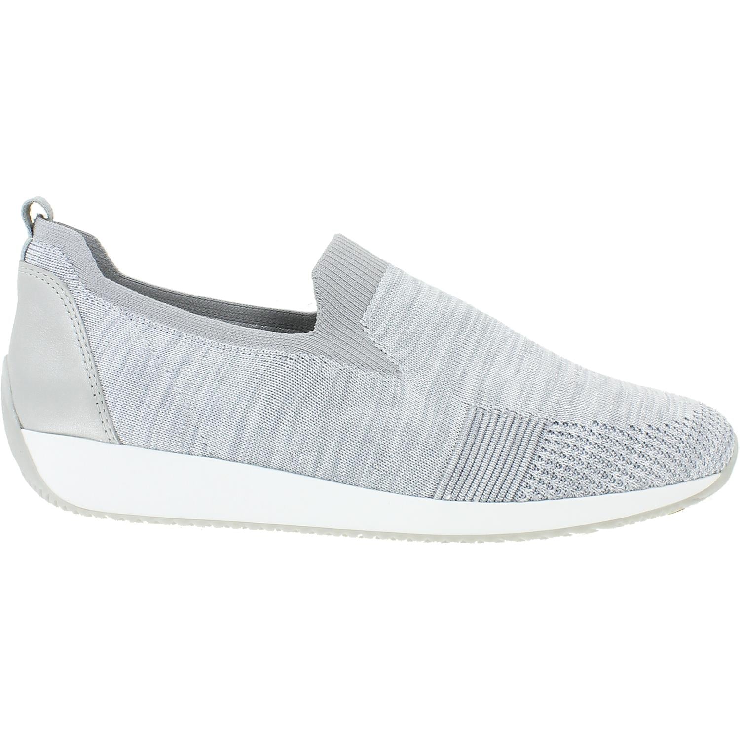 Womens Ara shoes Women's Ara Shoes Leena Silver Woven Fabric Silver Woven Fabric