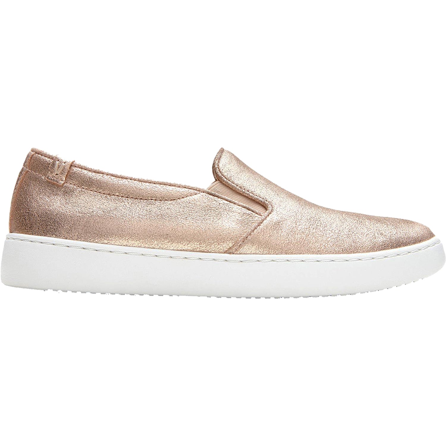 Womens Vionic Women's Vionic Avery Pro Non-Slip Rose Gold Metallic Suede Rose Gold Metallic Suede
