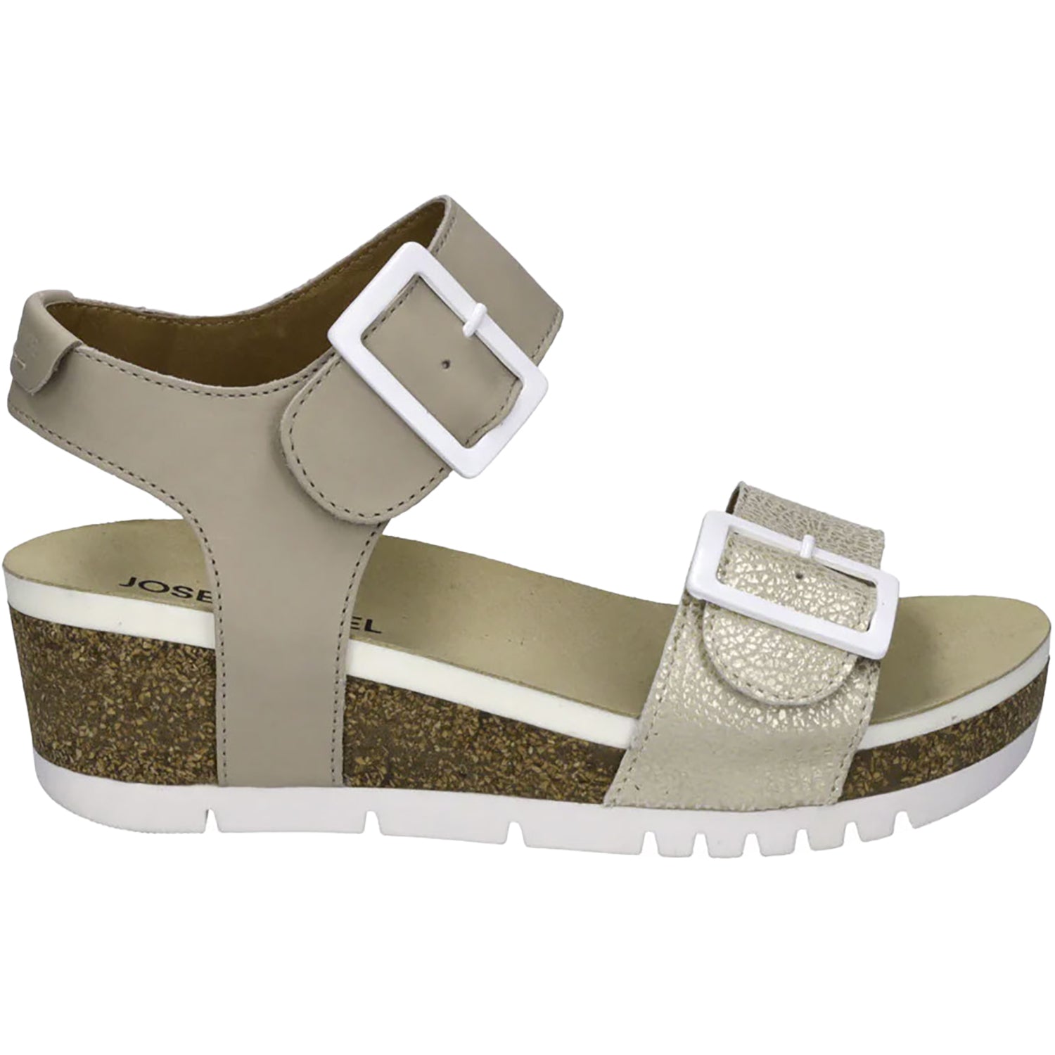Womens Josef seibel Women's Josef Seibel Quinn 02 Creme Kombi Leather Creme Kombi Leather