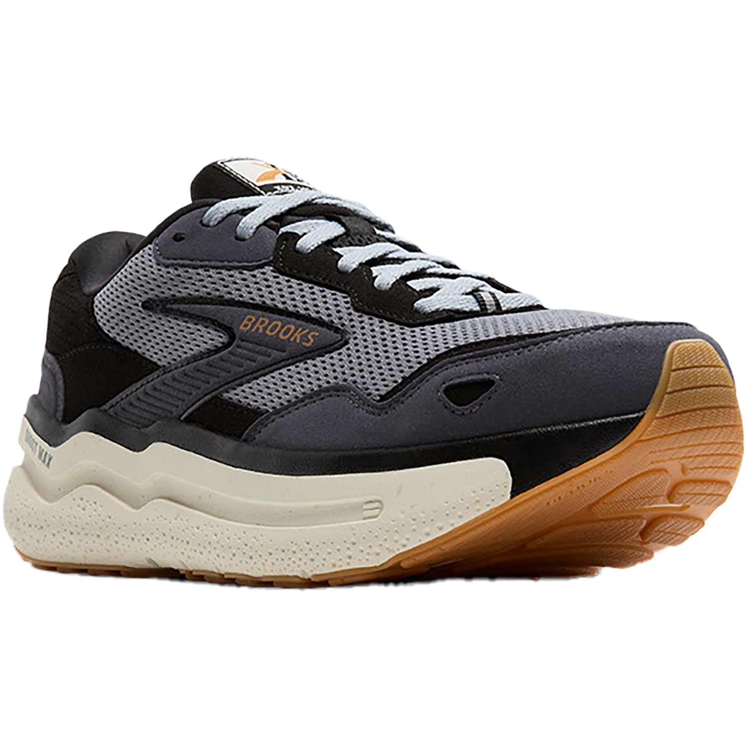 Mens Brooks Men's Brooks Ghost Max SE Black/Prime/Biscuit Suede Black/Prime/Biscuit Suede