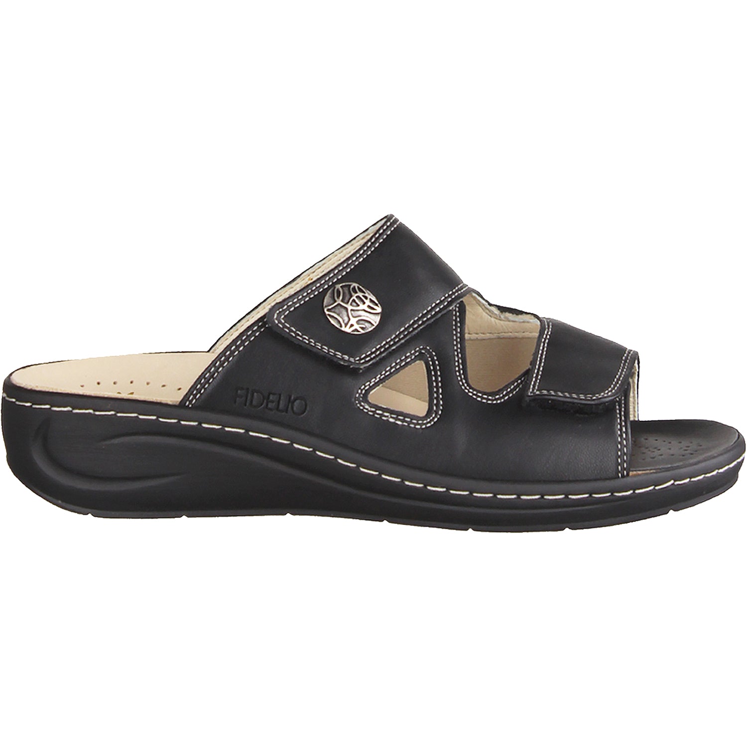 Womens Fidelio Women's Fidelio 43-4103 Linz 2 Black Leather Black Leather