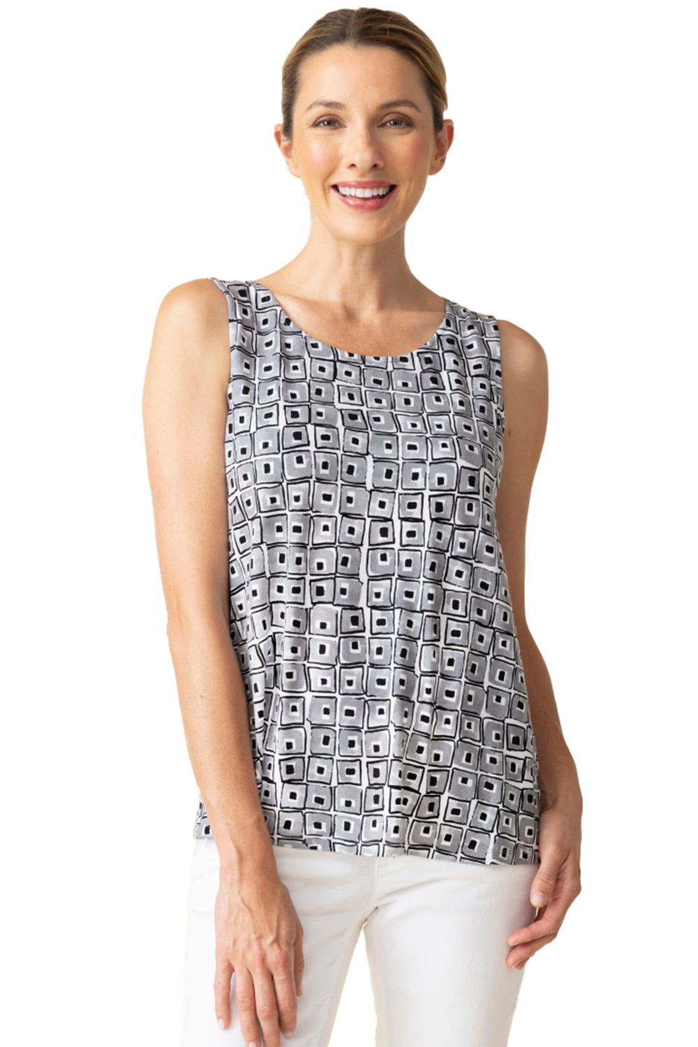 Womens Habitat Women's Habitat Core Travel Cubism Easy Tank Black Black