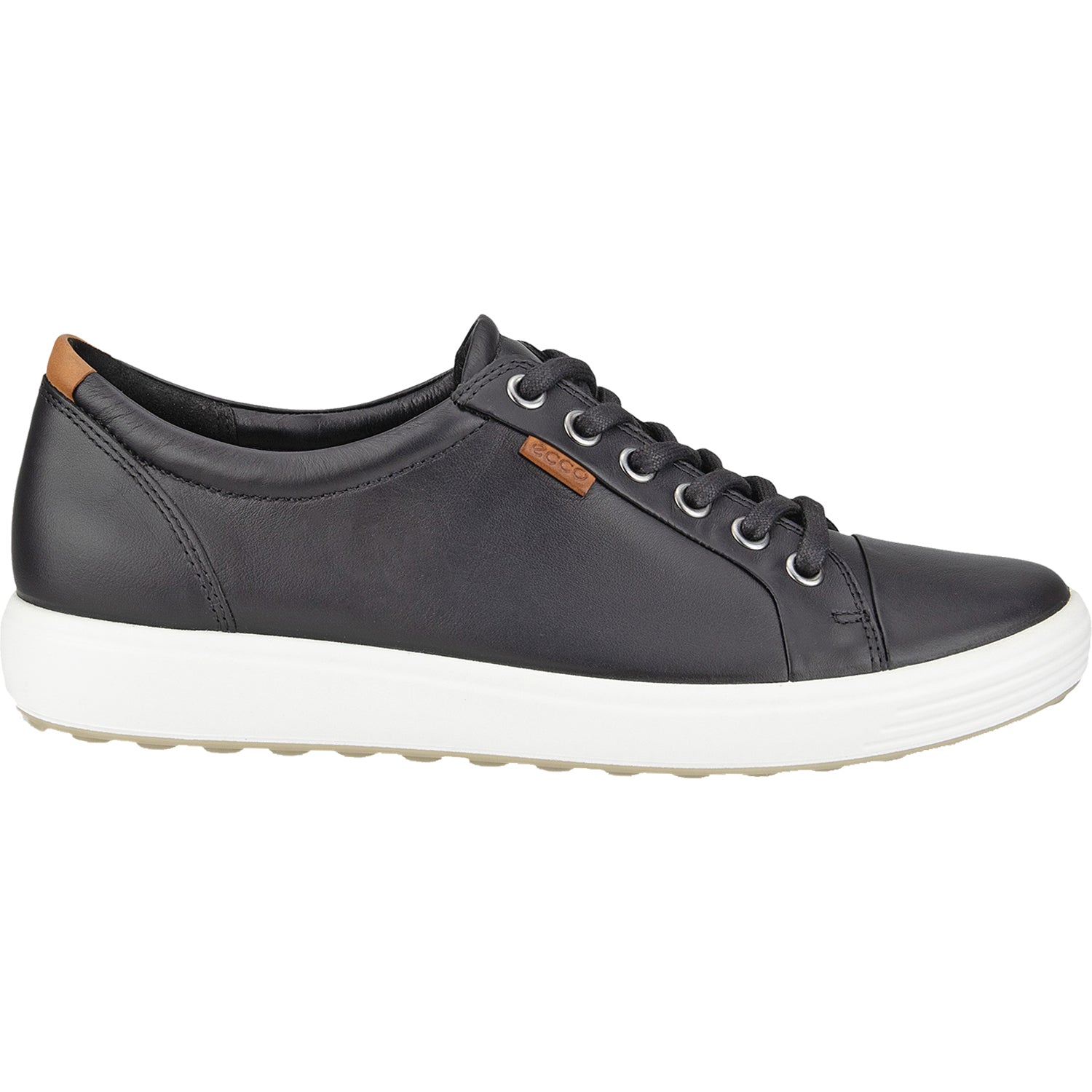 Womens Ecco Women's Ecco Soft 7 Sneaker Black Leather Black Leather