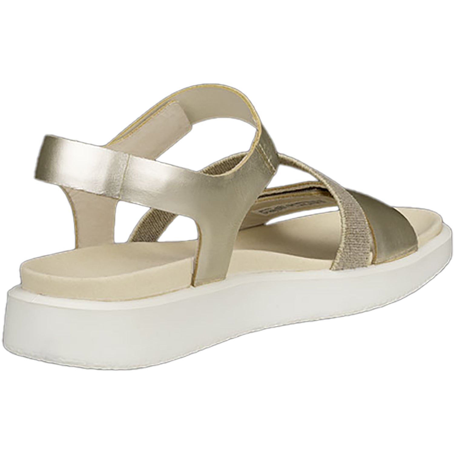 Womens Ecco Women's Ecco Flowt Pure White Gold Pure White Gold