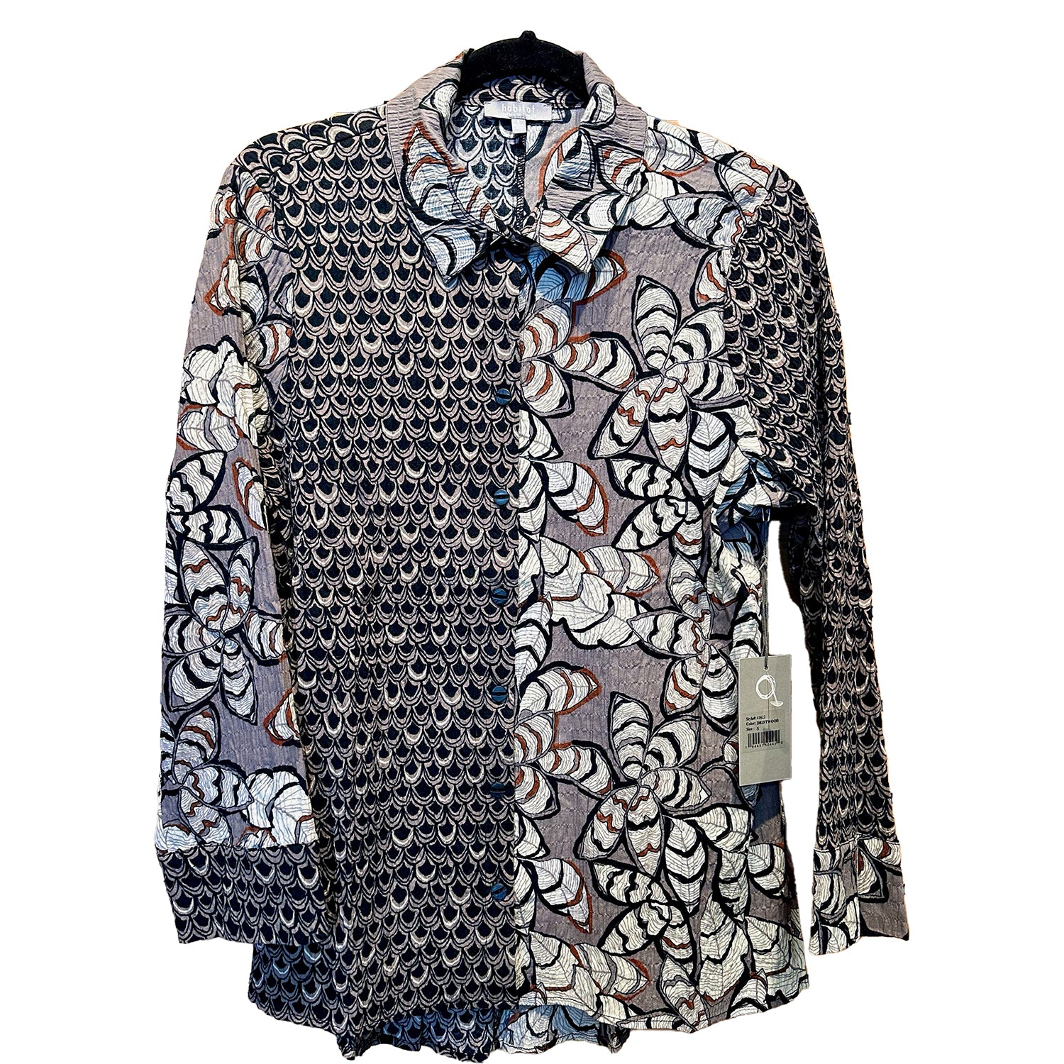 Womens Habitat Women's Habitat Rustling Leaves Shape Shirt Driftwood Driftwood