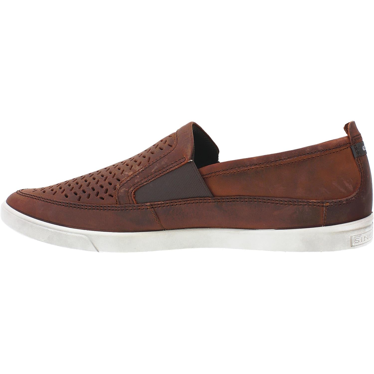 Mens Ecco Men's Ecco Collin Perf Slip-On Cognac Leather Cognac Leather