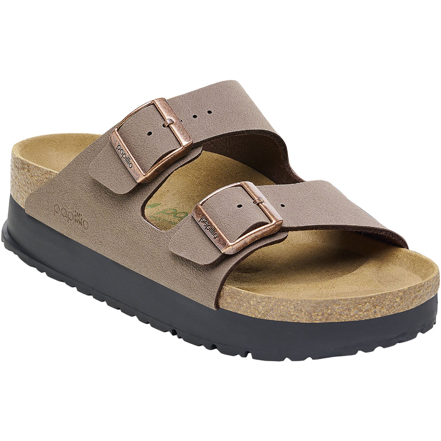 Womens Birkenstock Women's Birkenstock Papillio Arizona Platform Vegan Mocha Birkibuc Mocha Birkibuc