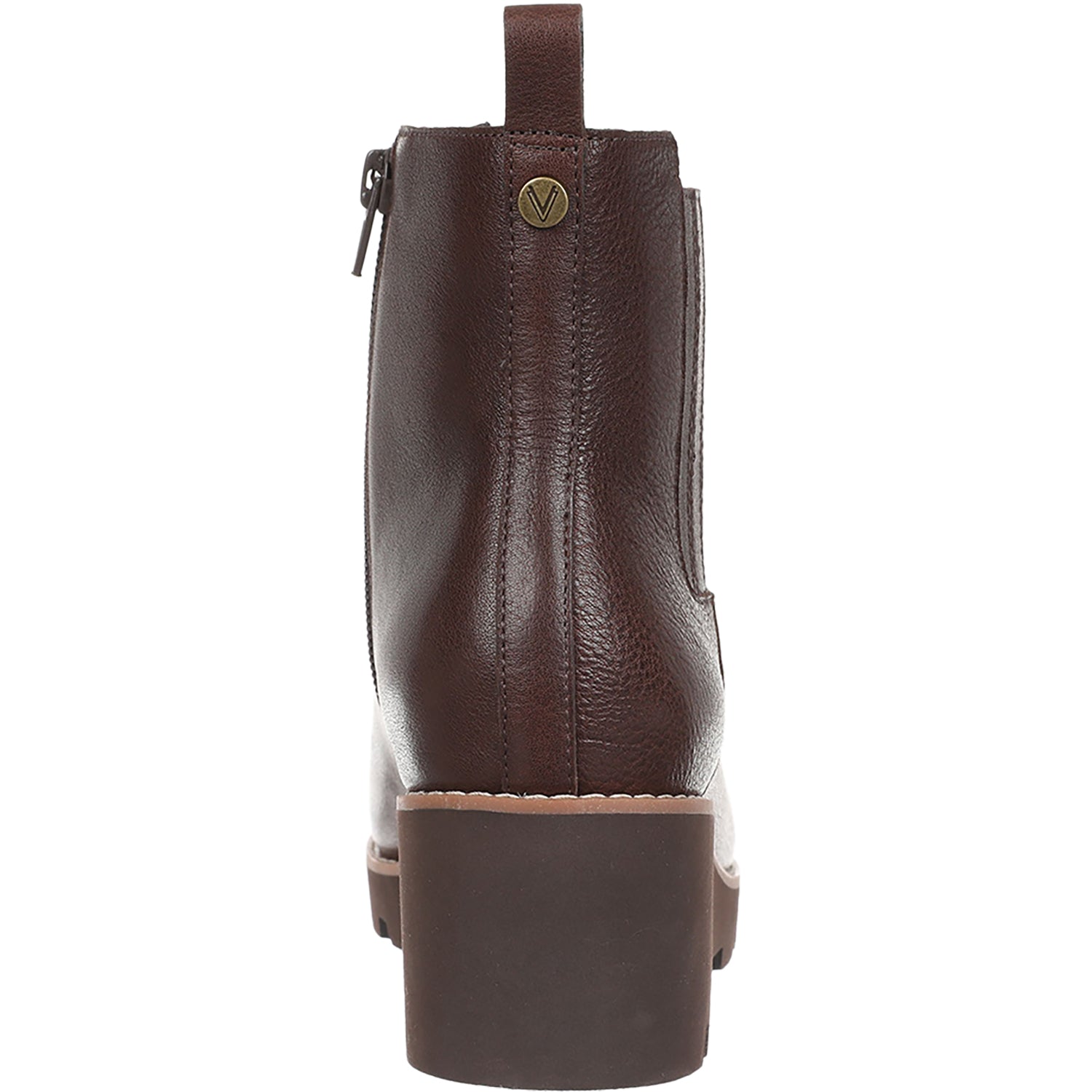 Womens Vionic Women's Vionic Aria Water Resistant Dark Brown Leather Dark Brown Leather
