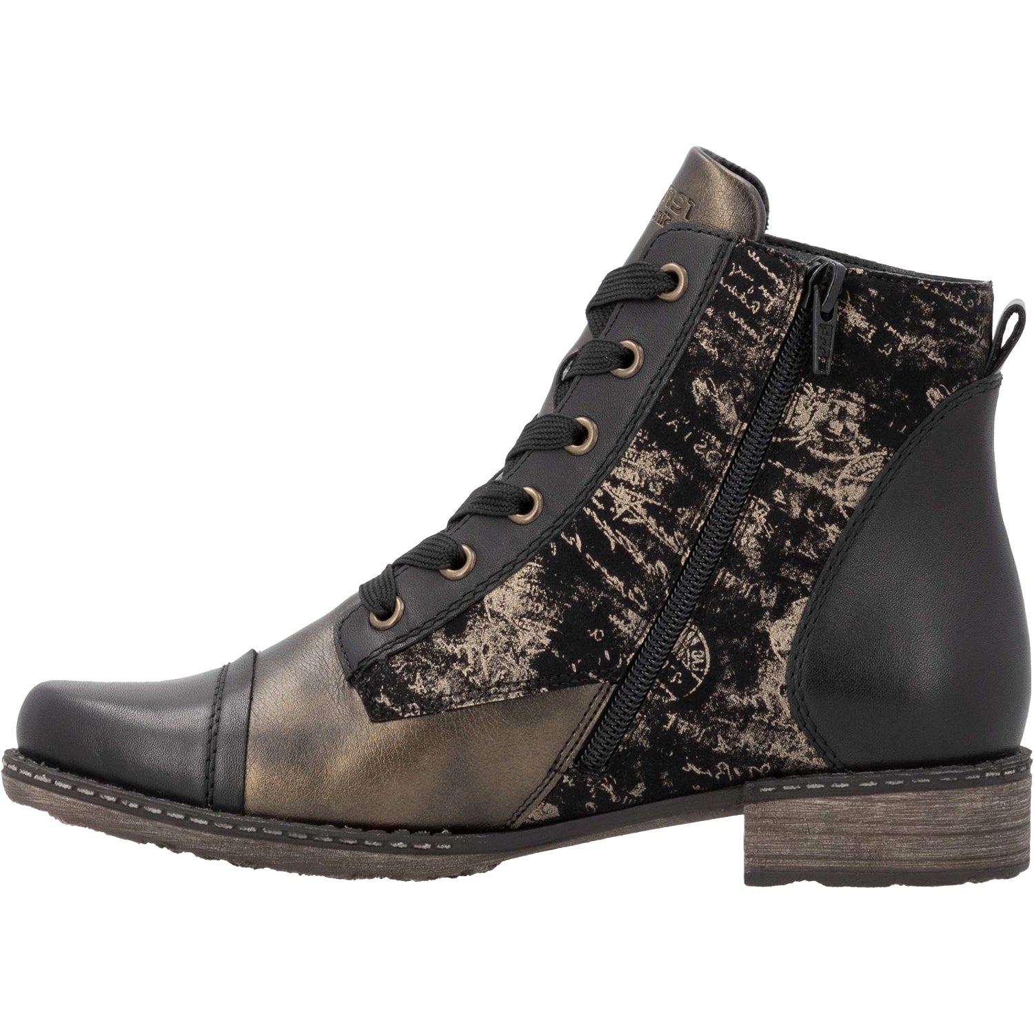 Womens Remonte Women's Remonte D4381-03 Schwarz/Antik/Schwarz Synthetic Schwarz/Antik/Schwarz Synthetic