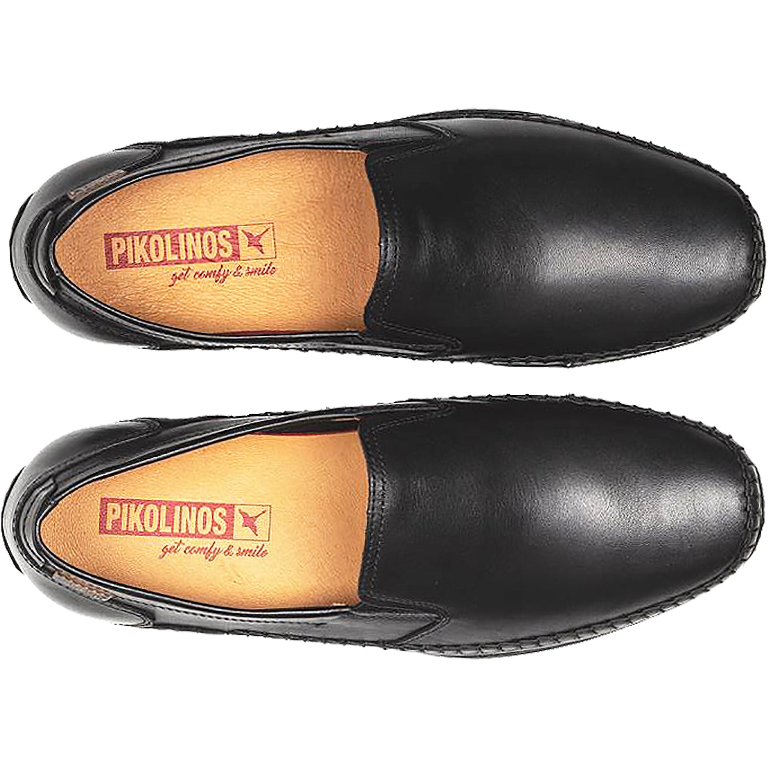 Mens Pikolinos Men's Pikolinos Azores 06H-5303 Black Leather Black Leather
