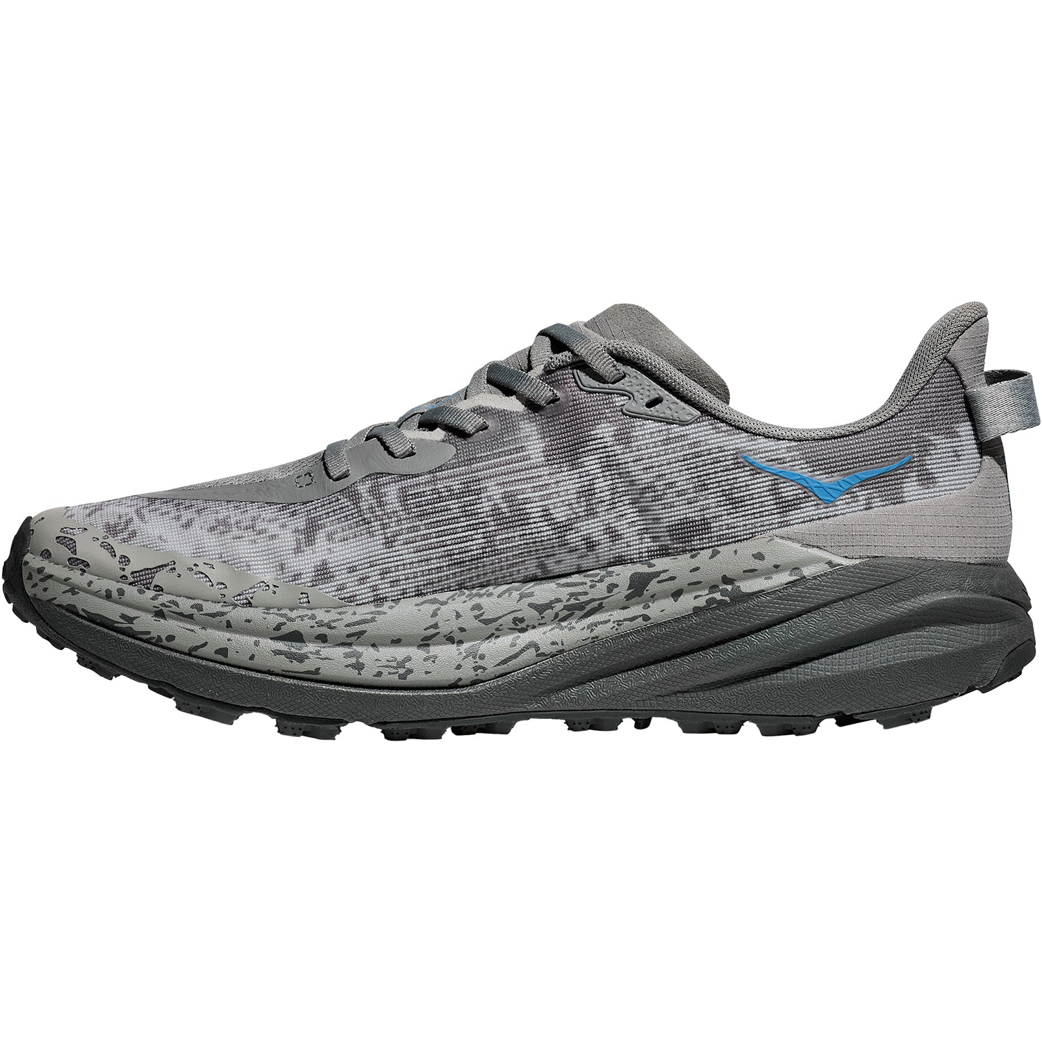 Mens Hoka one one Men's Hoka Speedgoat 6 Galactic Grey/Hoka Blue Synthetic Galactic Grey/Hoka Blue Synthetic