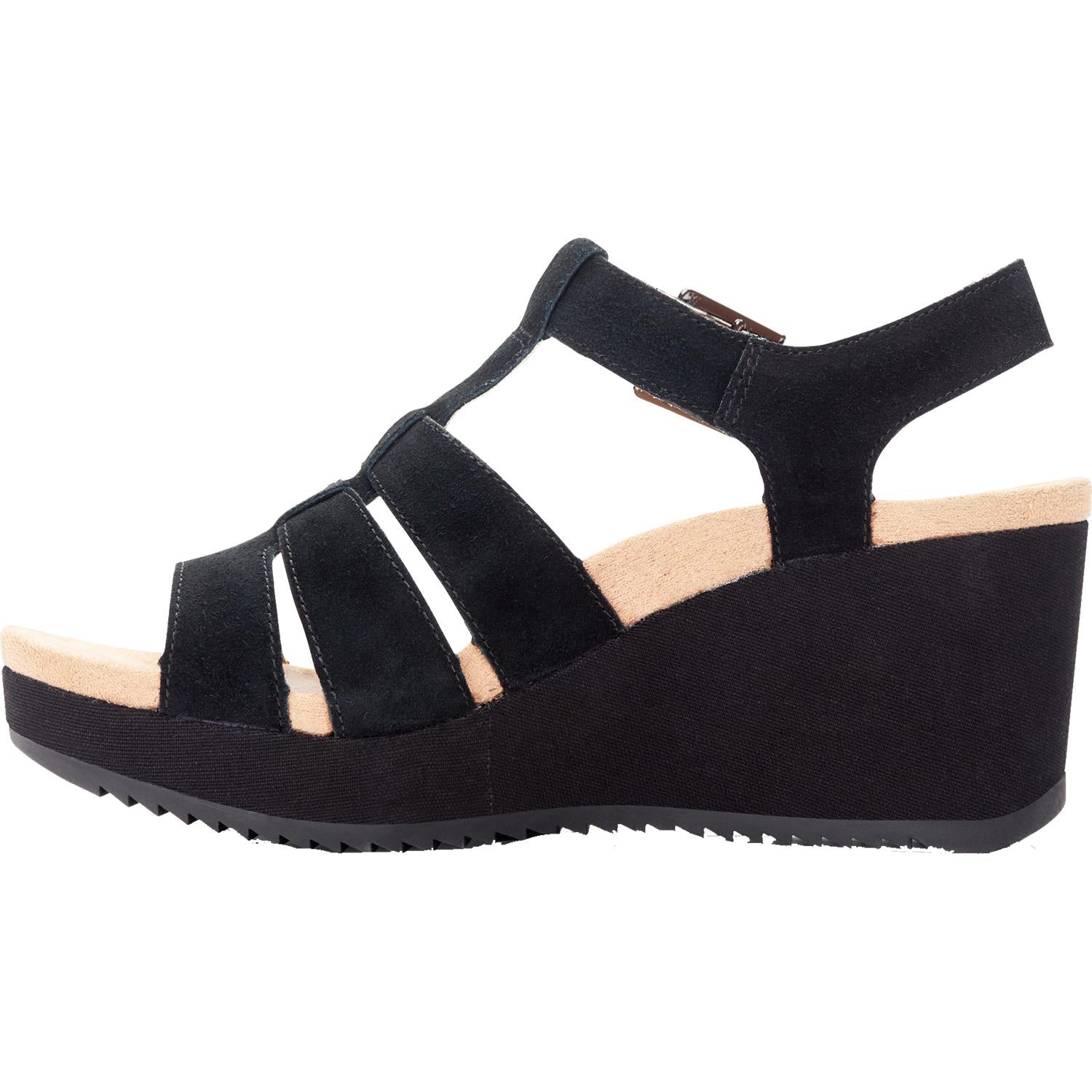 Womens Vionic Women's Vionic Tawny Black Suede Black Suede