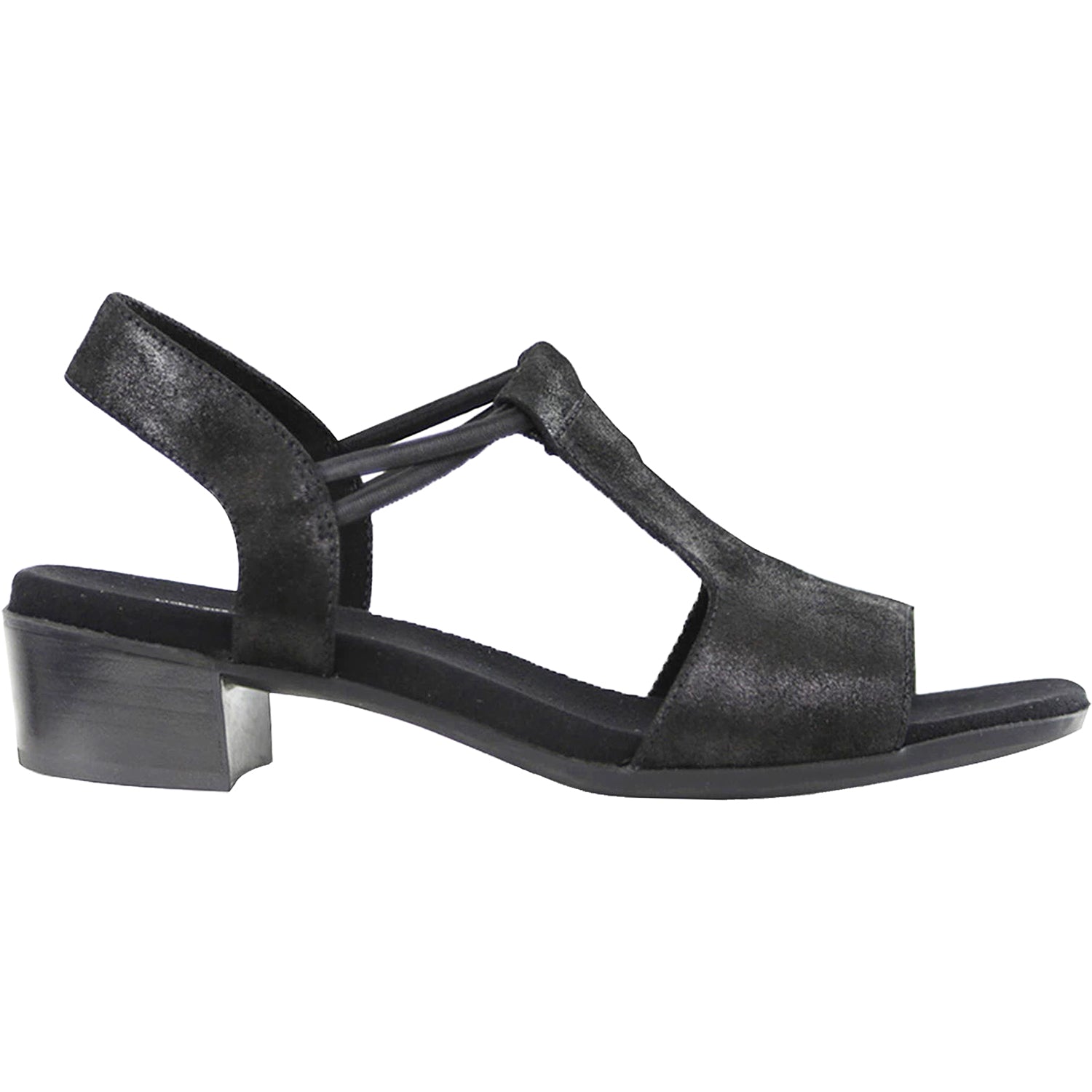 Womens Munro Women's Munro Susan Black Stardust Leather Black Stardust Leather