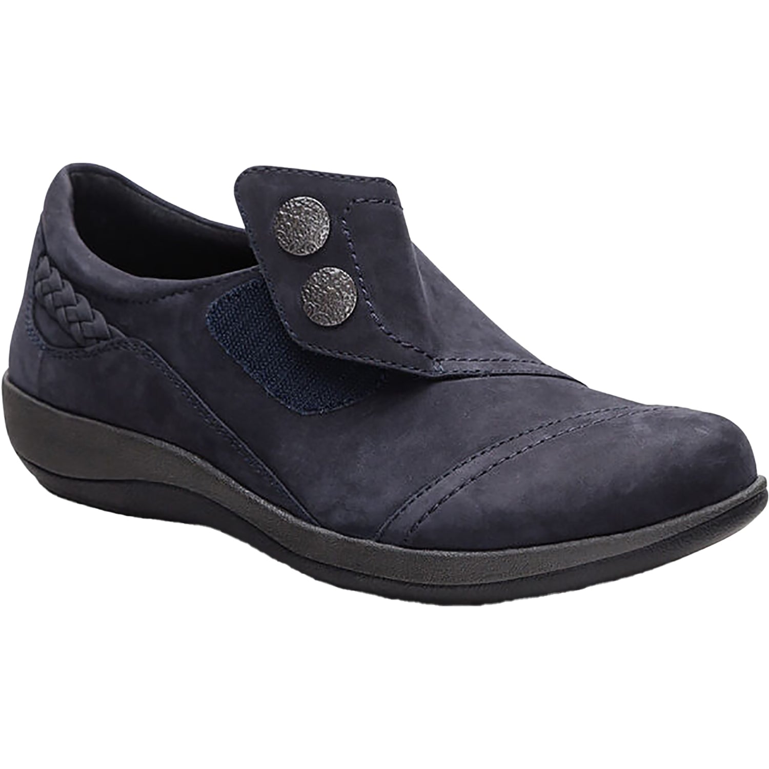 Womens Aetrex Women's Aetrex Karina Navy Nubuck Navy Nubuck