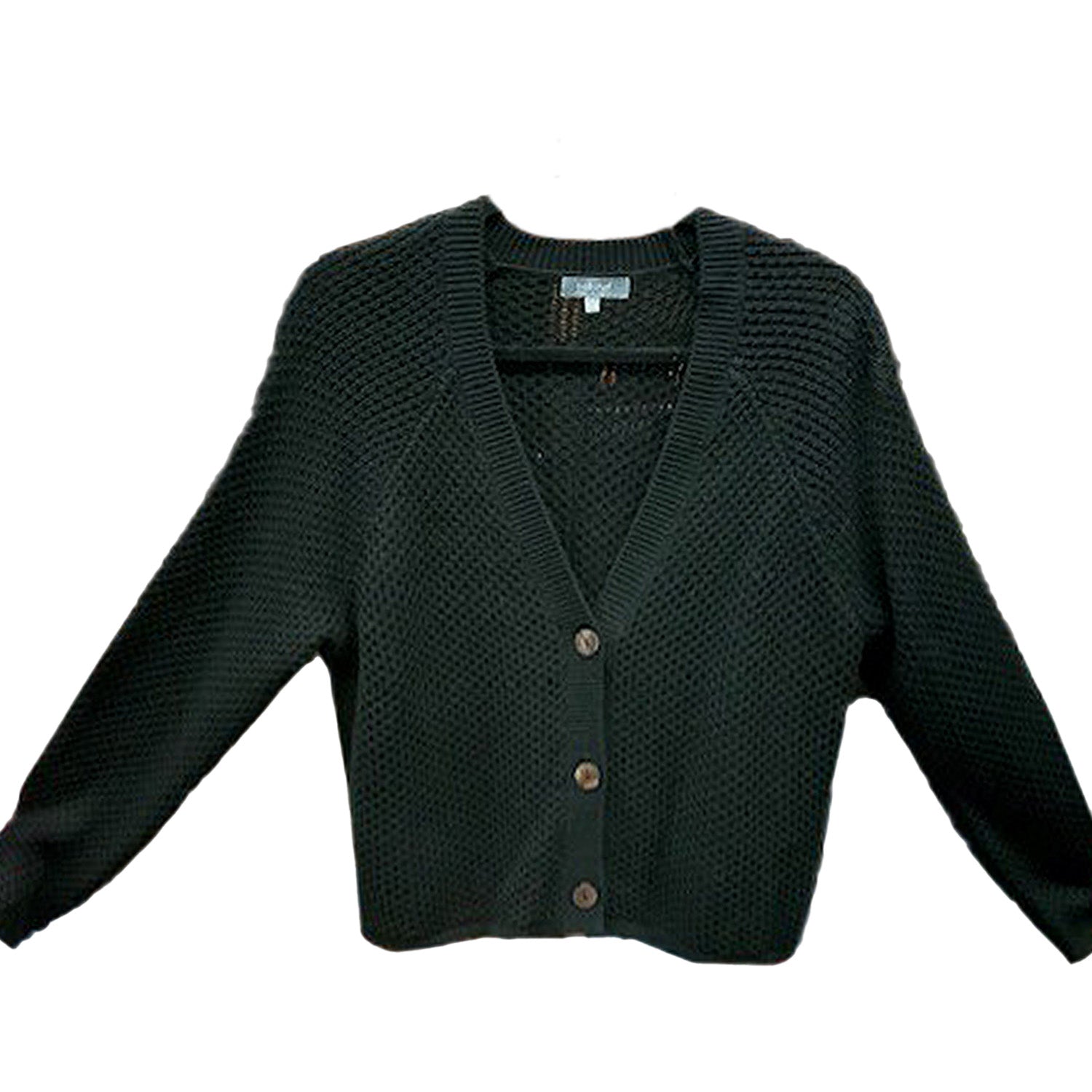 Womens Habitat Women's Habitat Coastal Crochet Cardigan Black Black