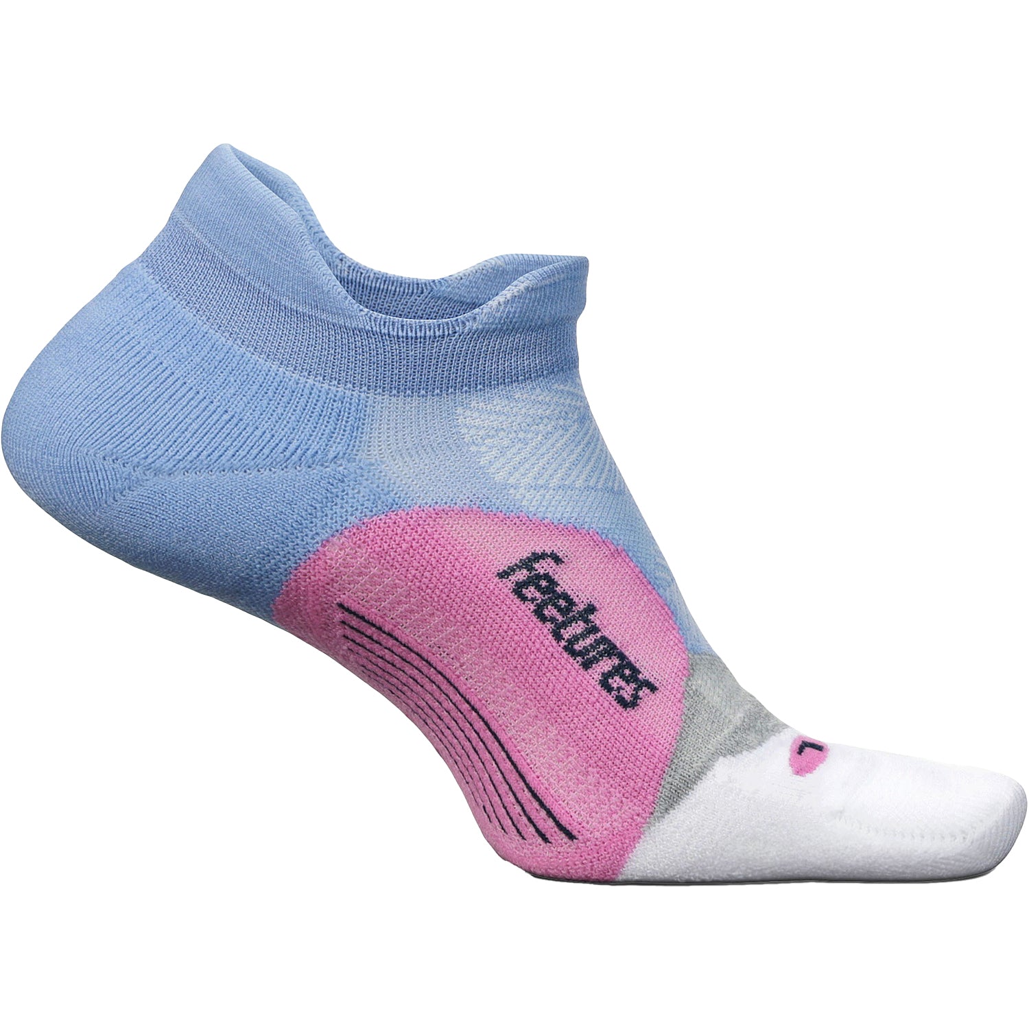 Unisex Feetures Unisex Feetures Elite Light Cushion No Show Tab Socks Cosmic Purple Cosmic Purple