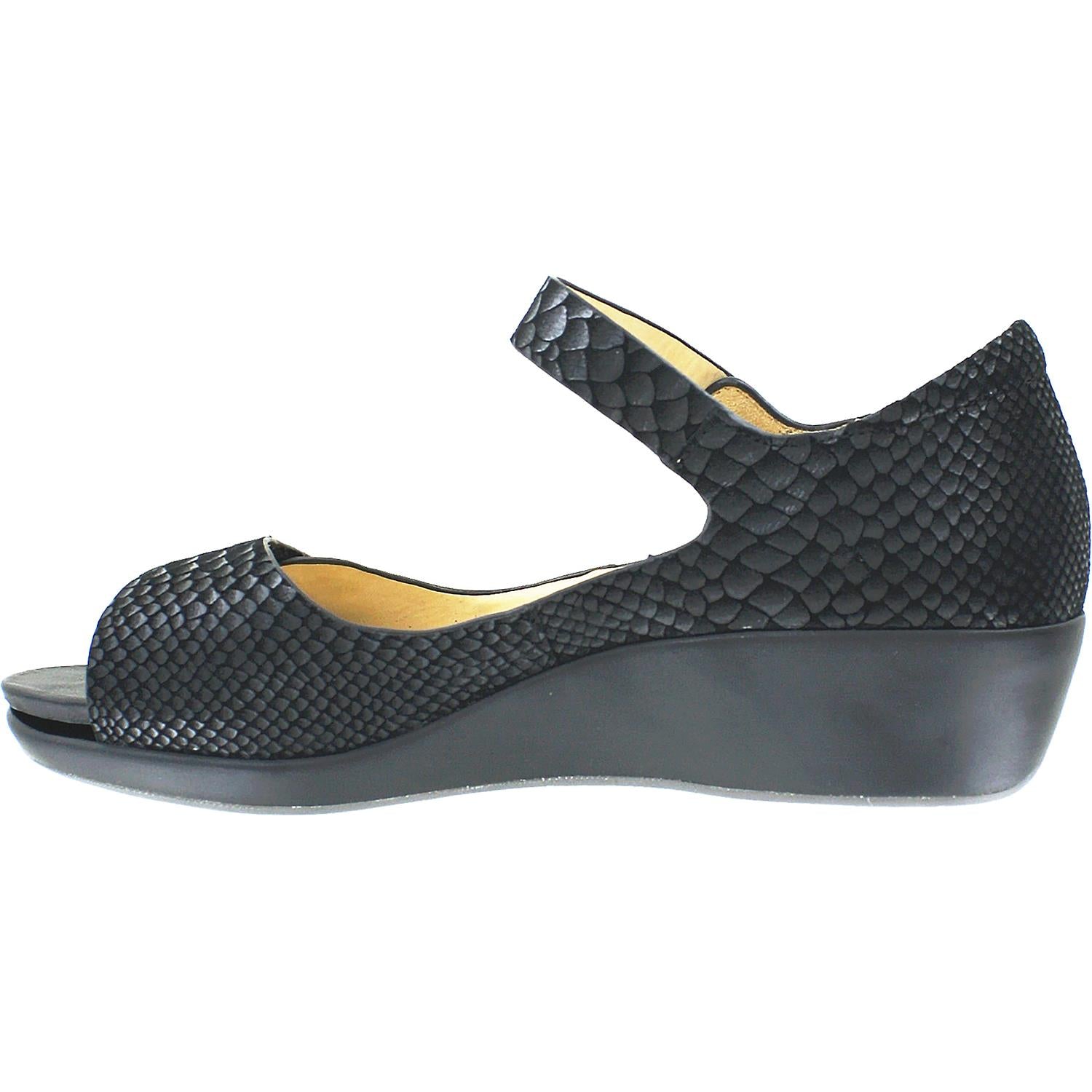 Womens Ziera Women's Ziera Genie Black Exotic Snake Suede Black Exotic Snake Suede