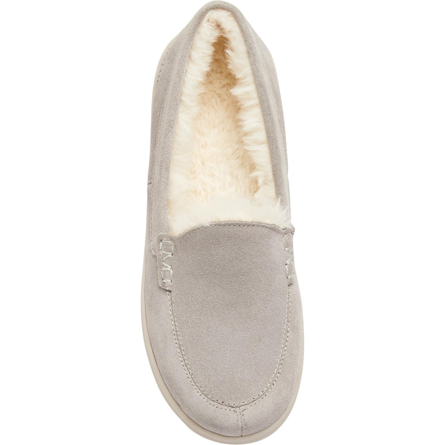 Womens Vionic Women's Vionic Lynez Slippers Light Grey Suede Light Grey Suede