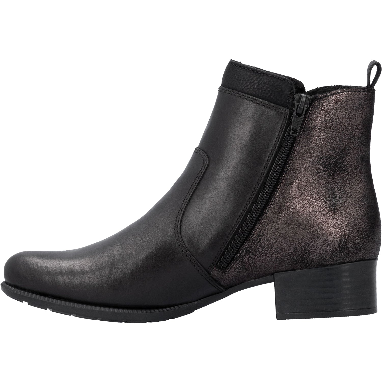 Womens Rieker Women's Rieker 78658-00 Schwarz/Schwarz/Schwarz Leather Schwarz/Schwarz/Schwarz Leather