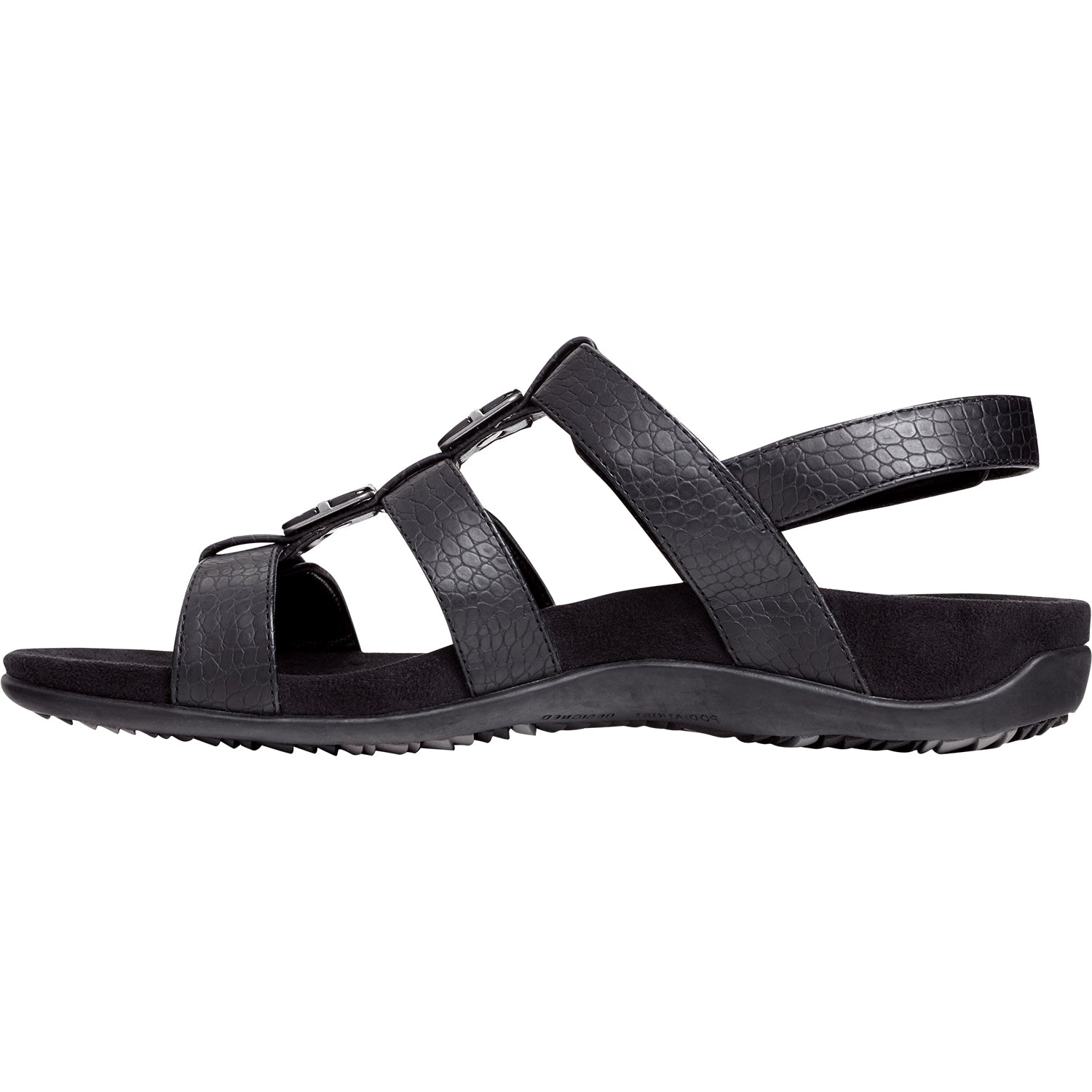 Womens Vionic Women's Vionic Amber Black Croc Synthetic Black Croc Synthetic