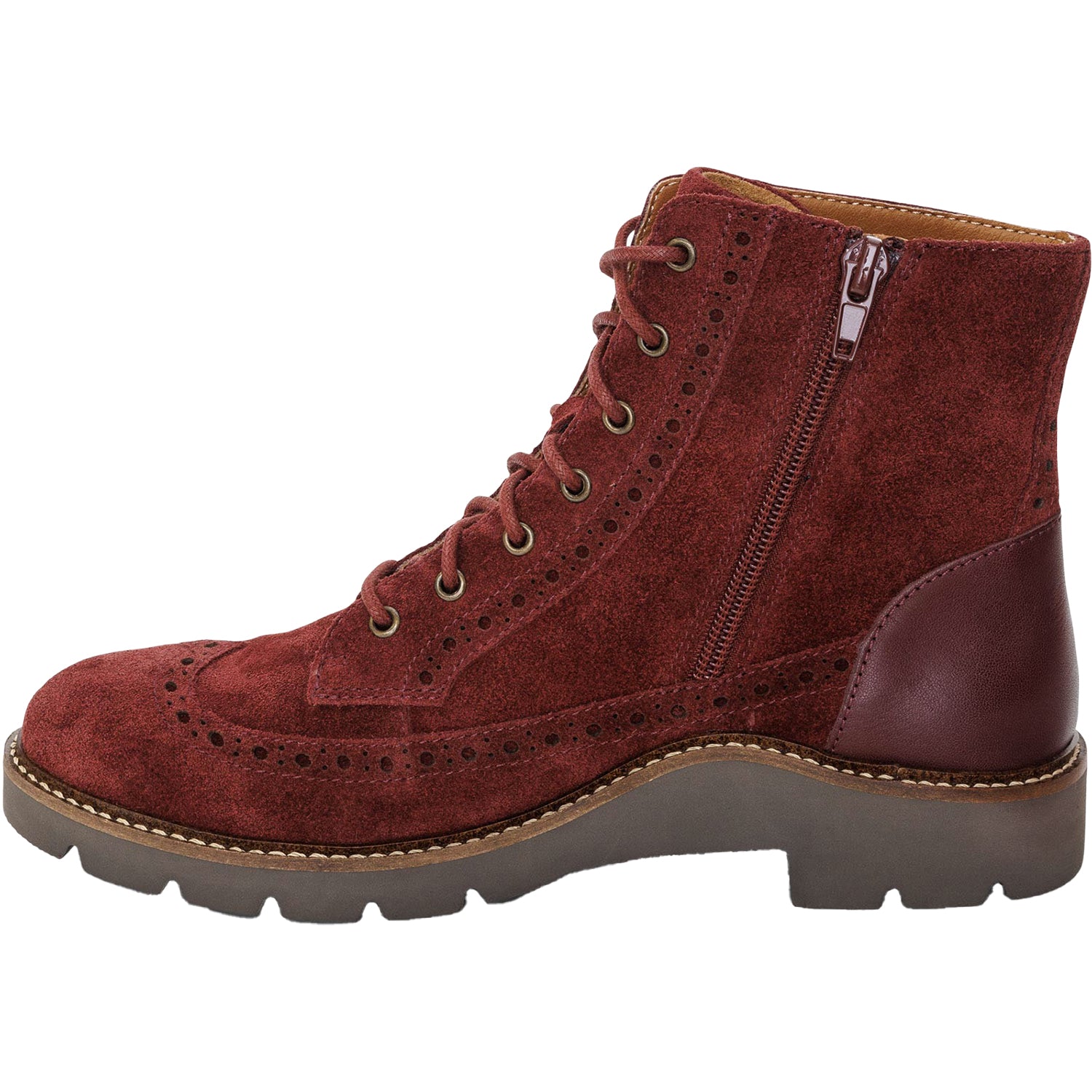 Womens Aetrex Women's Aetrex Margot Dark Red Suede Dark Red Suede