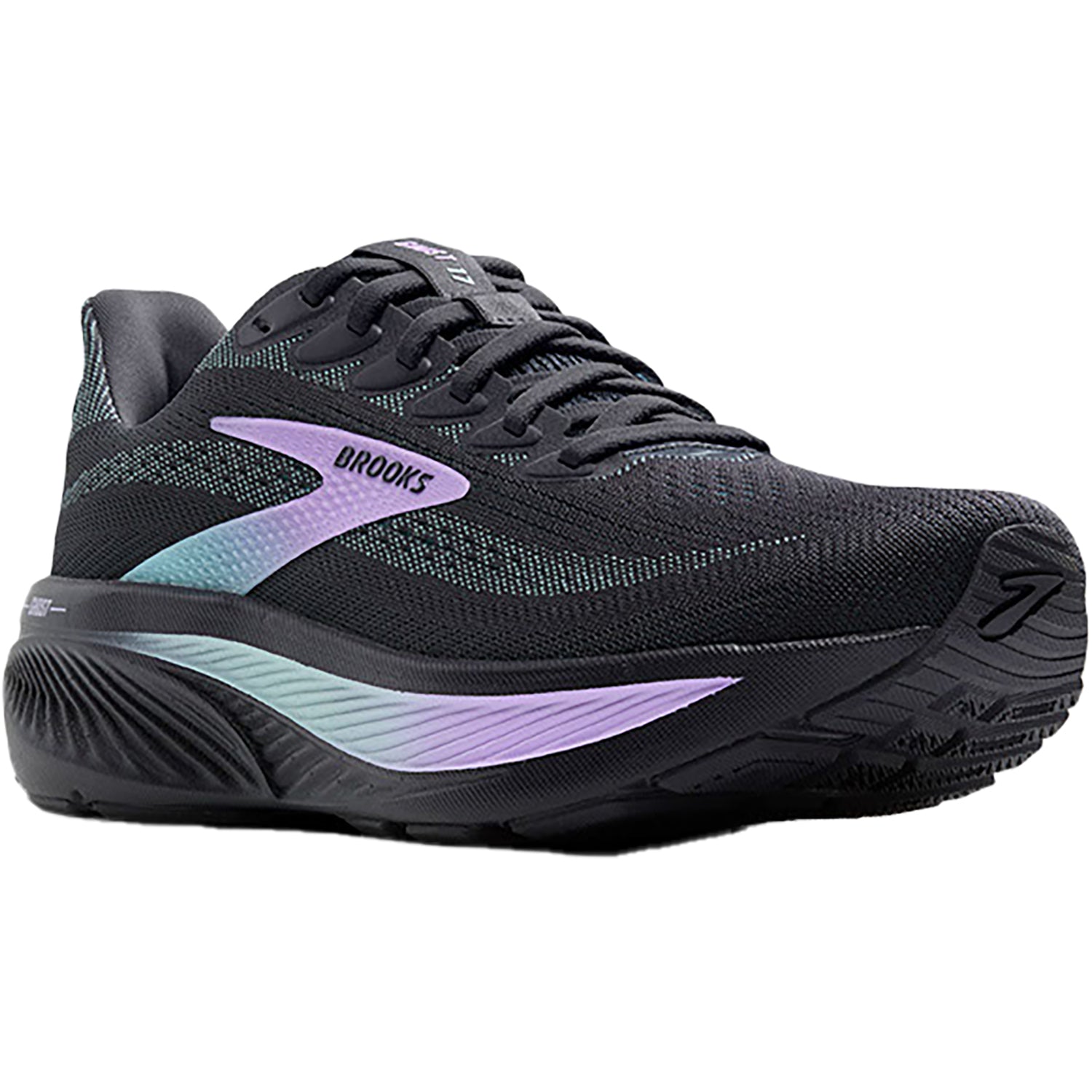Womens Brooks Women's Brooks Ghost 17 Grey/Clear Water/Purple Mesh Grey/Clear Water/Purple Mesh