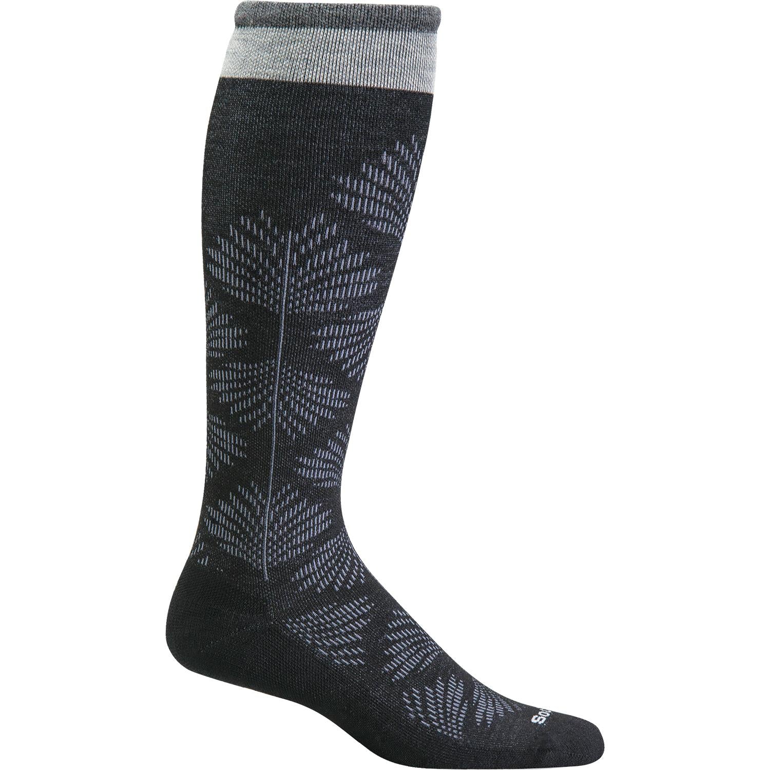Womens Sockwell Women's Sockwell Full Floral Knee High Socks 15-20 mmHg Black Black