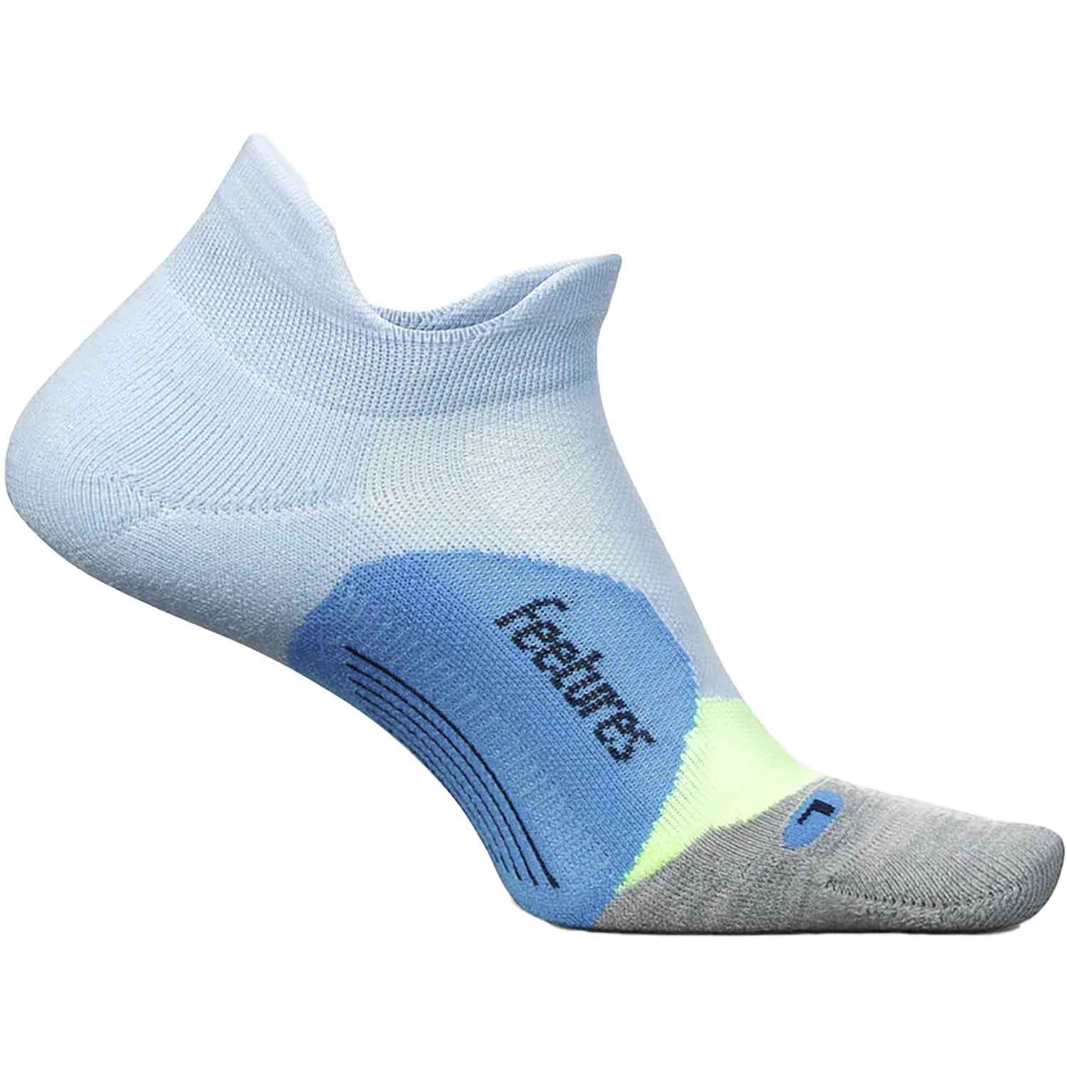 Unisex Feetures Unisex Feetures Elite Light Cushion No Show Tab Socks Blue Crystal Blue Crystal