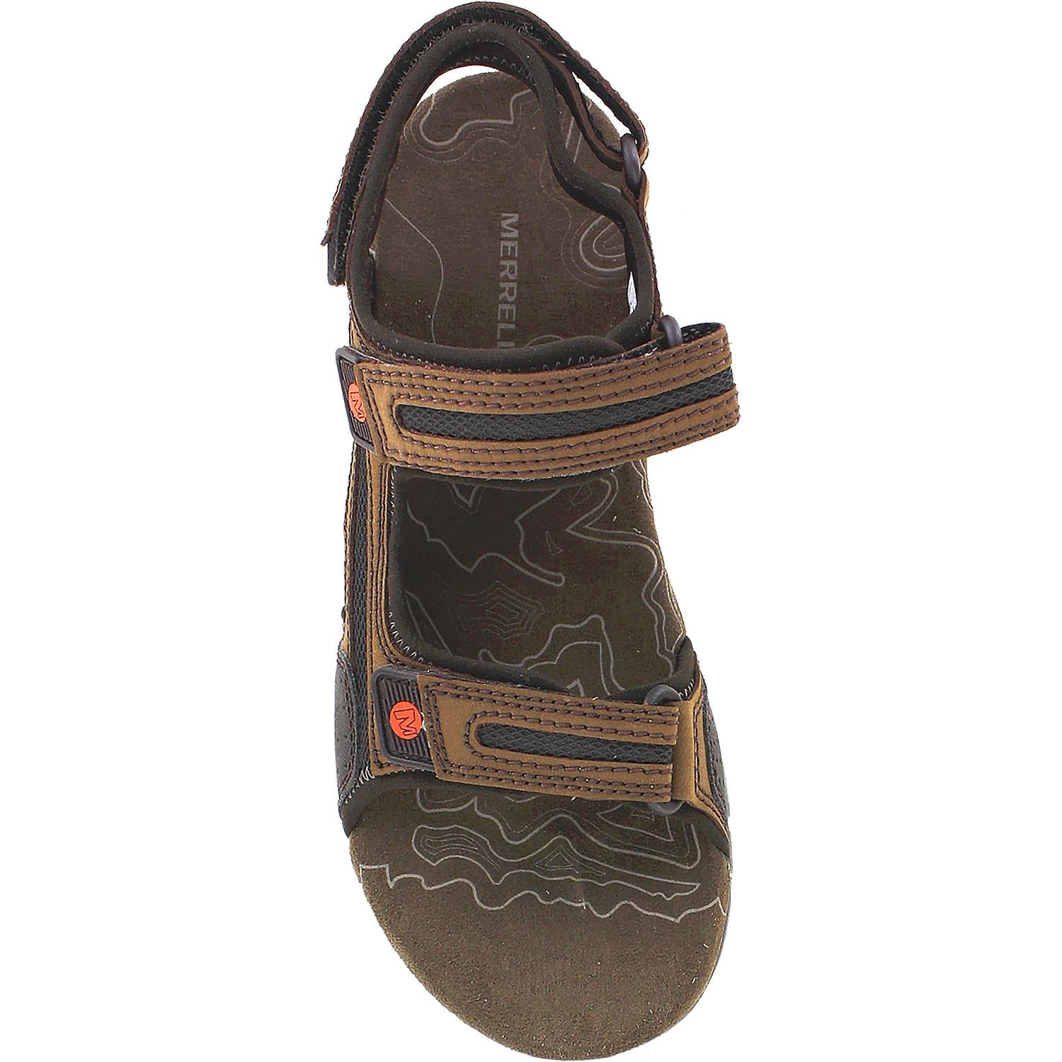 Mens Merrell Men's Merrell Sandspur Oak Dark Earth/Potters Clay Leather Dark Earth/Potters Clay Leather