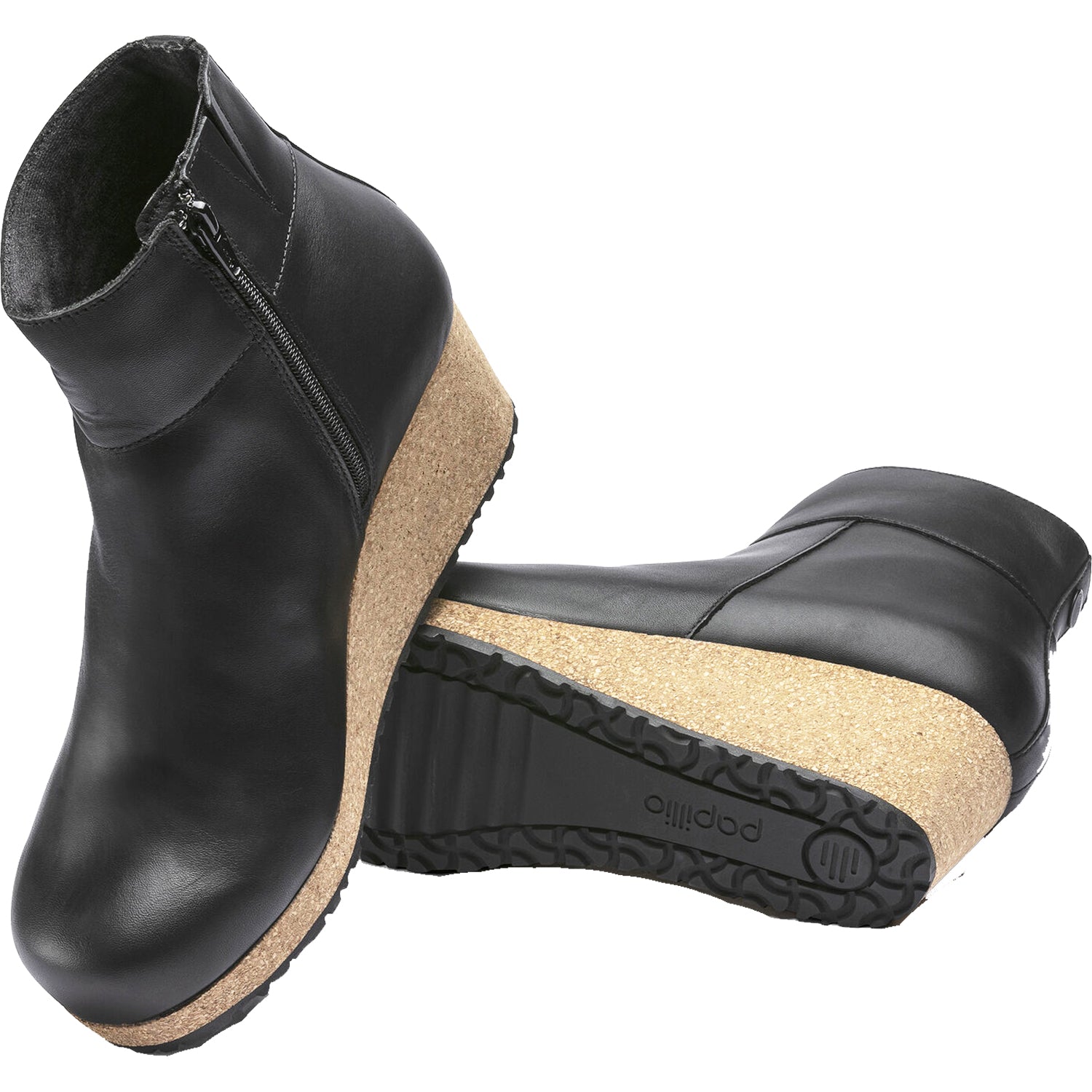 Womens Birkenstock Women's Birkenstock Papillio Ebba Black Leather Black Leather
