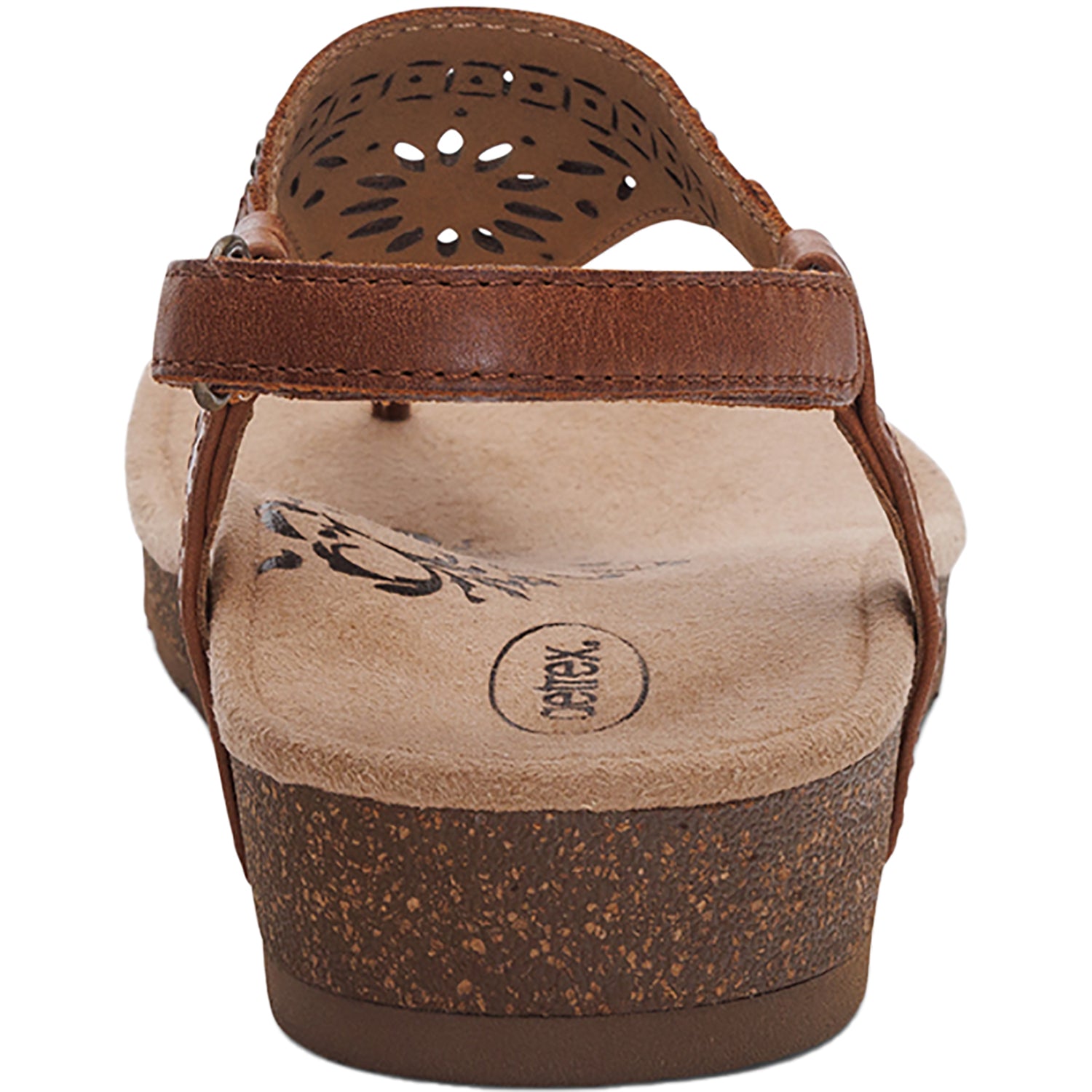 Womens Aetrex Women's Aetrex Evelyn Walnut Leather Walnut Leather