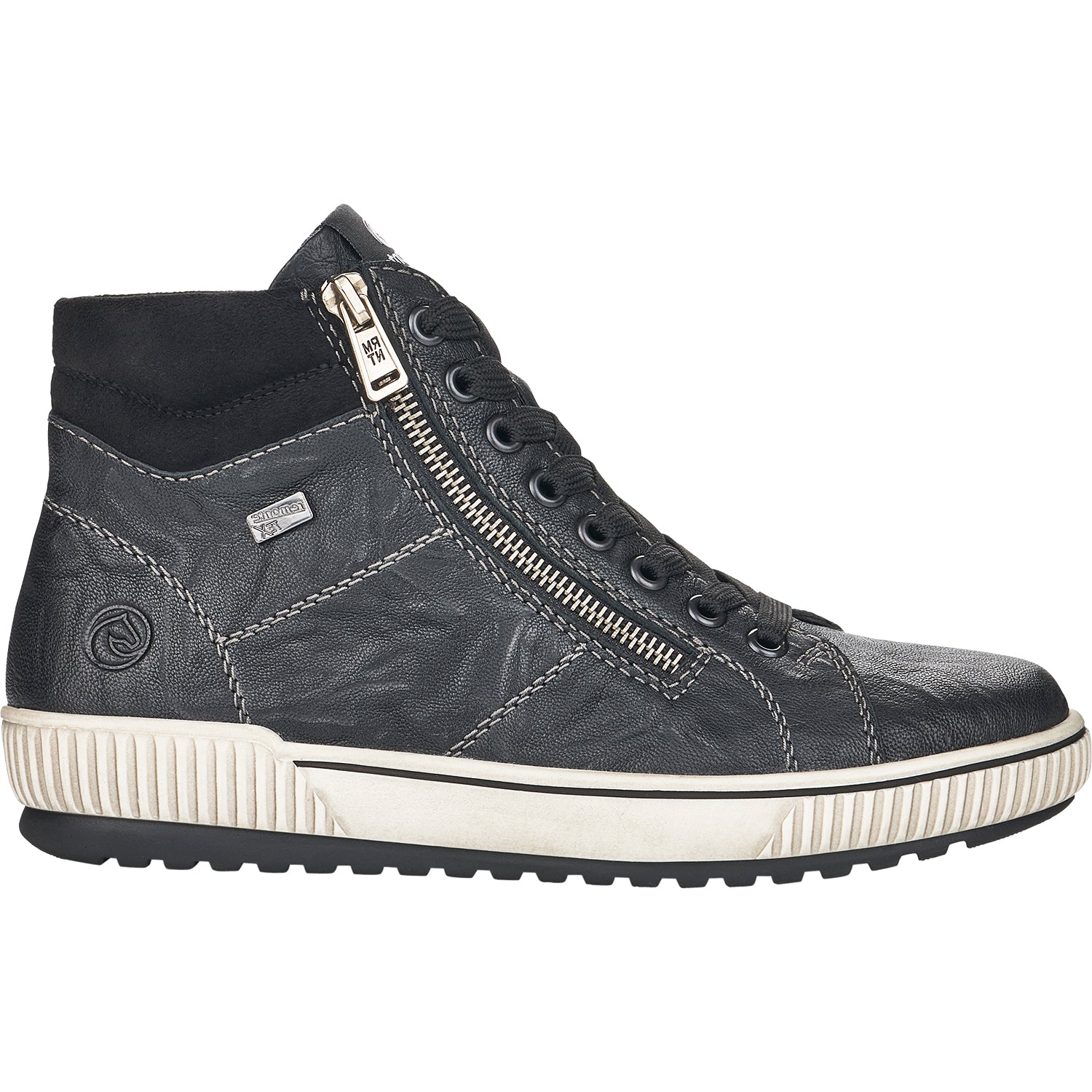 Womens Remonte Women's Remonte D0772-01 Maditta 72 Black Leather Black Leather