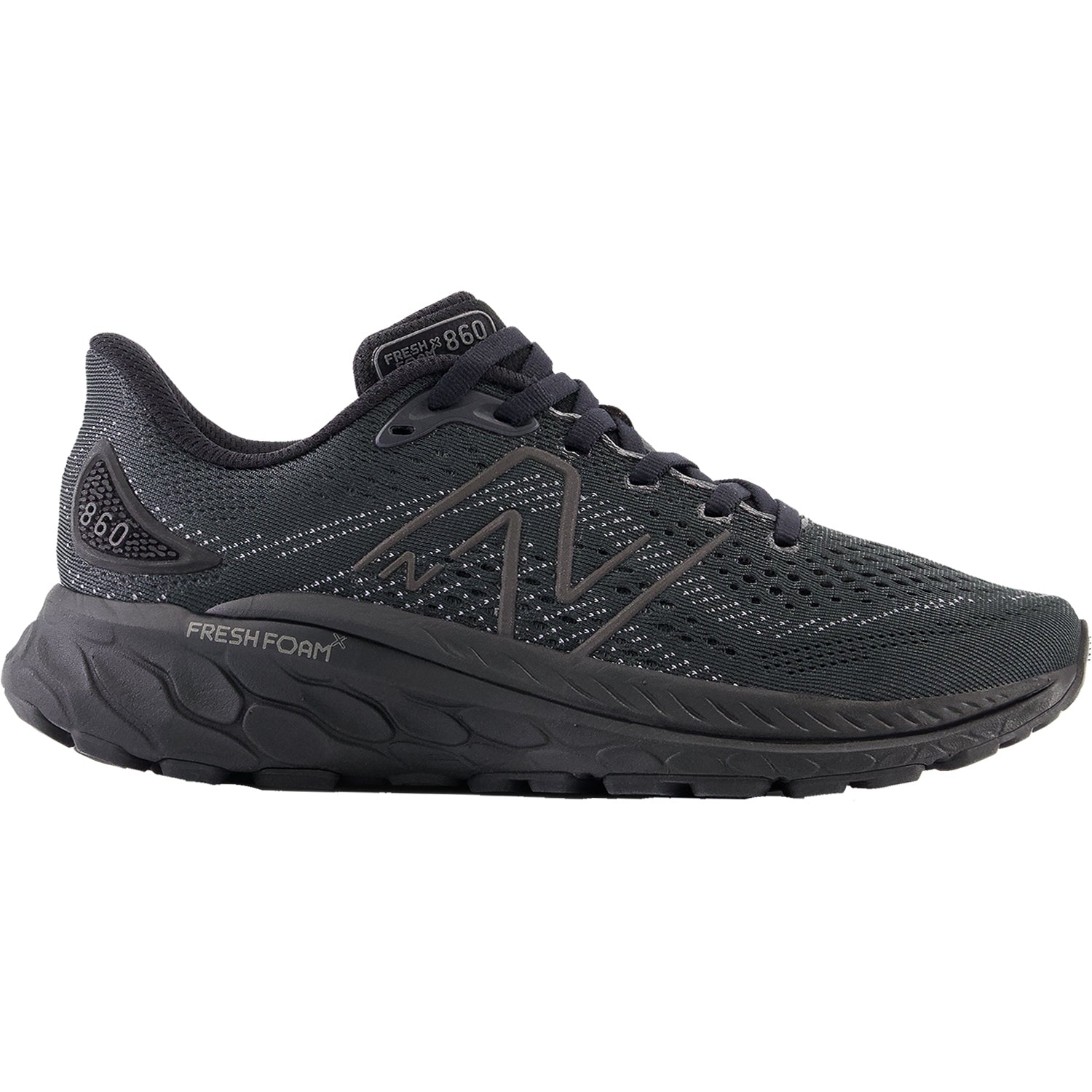 Womens New balance Women's New Balance W860T13 Fresh Foam X Black/Lead/Black Metallic Mesh Black/Lead/Black Metallic Mesh