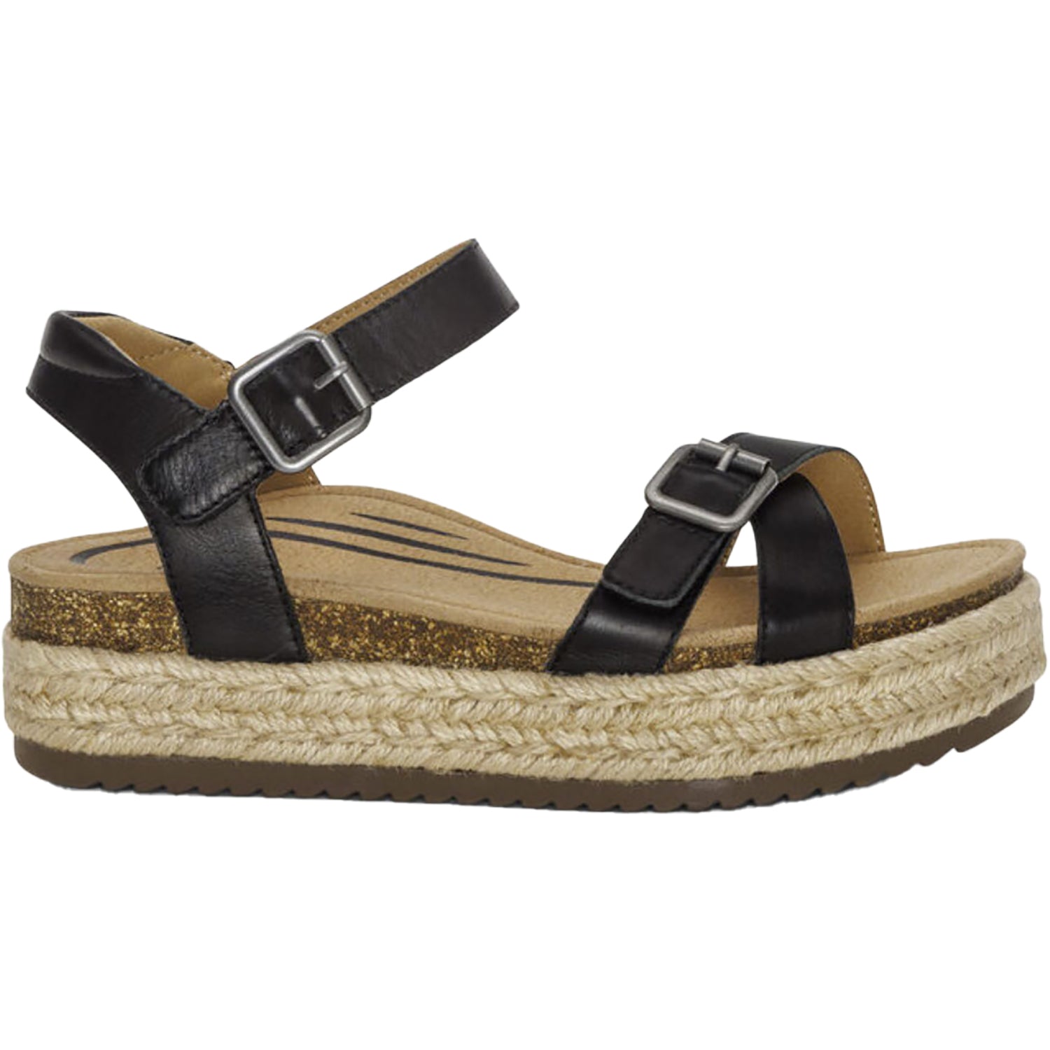 Womens Aetrex Women's Aetrex Paula Black Leather Black Leather