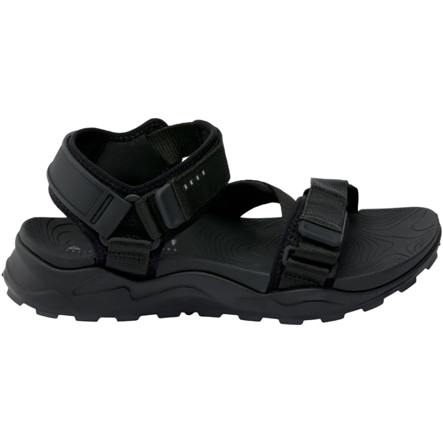 Mens Reef Men's REEF Cross-Shore Black Woven Black Synthetic