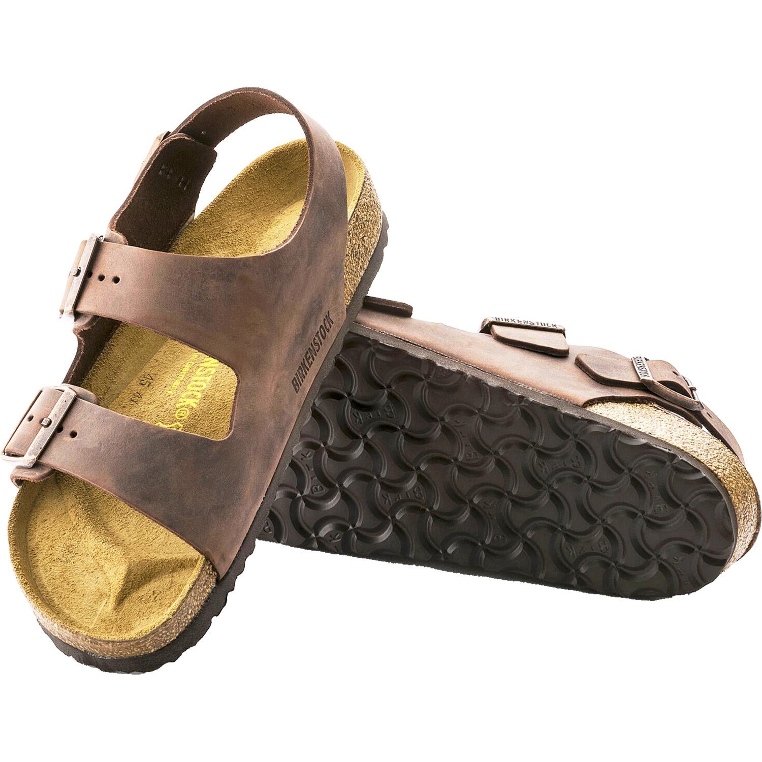 Unisex Birkenstock Unisex Birkenstock Milano Habana Oiled Leather Habana Oiled Leather
