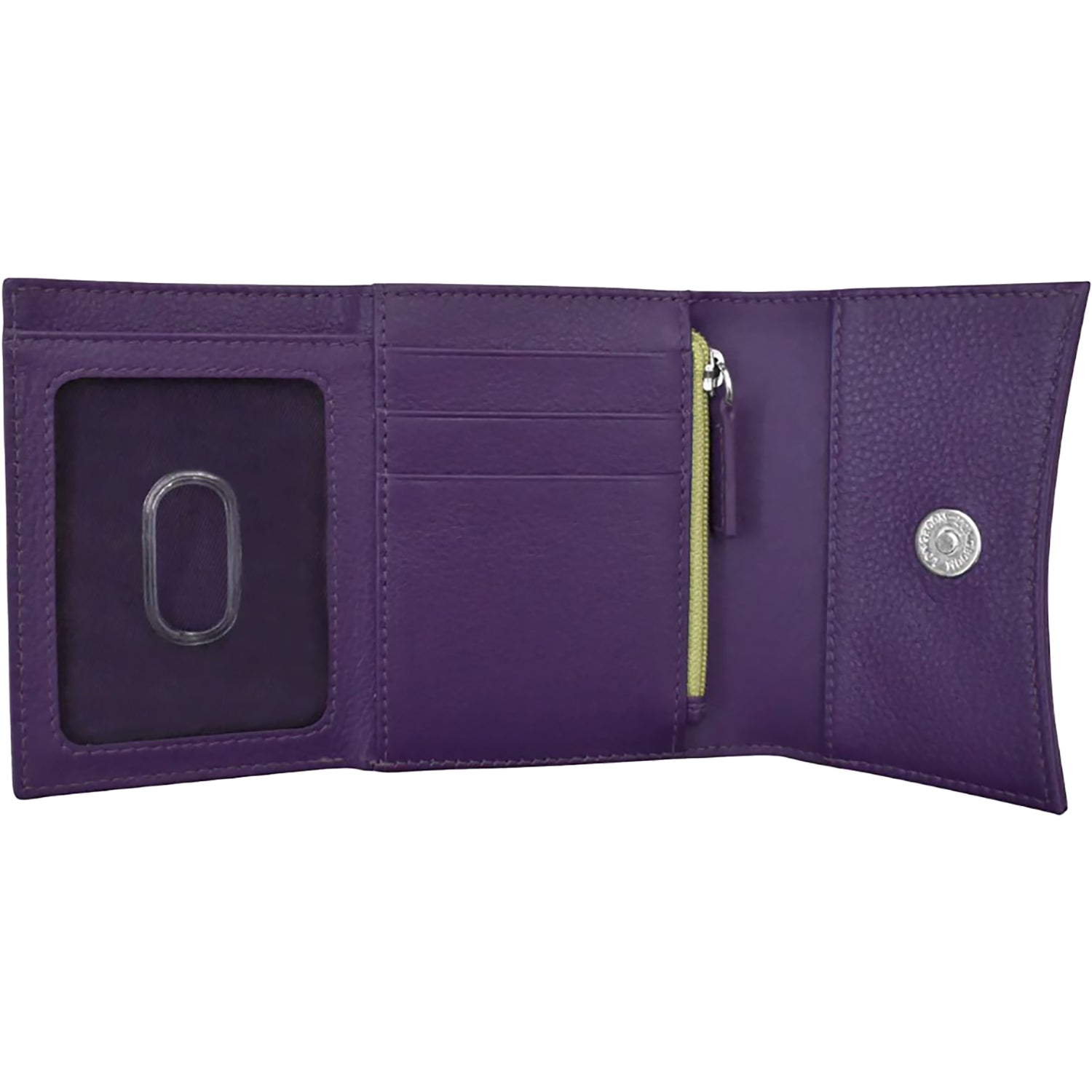 Ili new york ili New York Two Tone Pocket Wallet Purple/Pear Purple/Pear