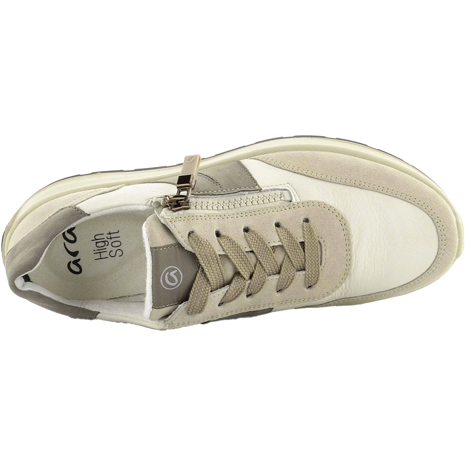 Womens Ara shoes Women's Ara Nerine Shell/Cream/Moon Suede Shell/Cream/Moon Suede