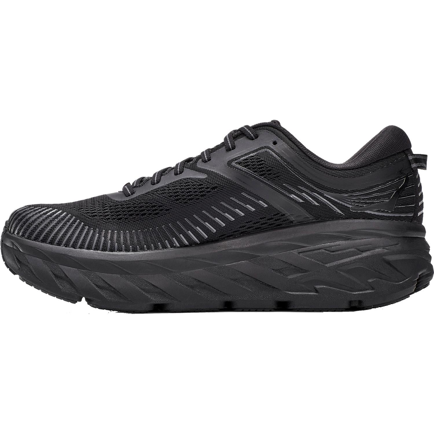Mens Hoka one one Men's HOKA Bondi 7 Black/Black Mesh Black/Black Mesh