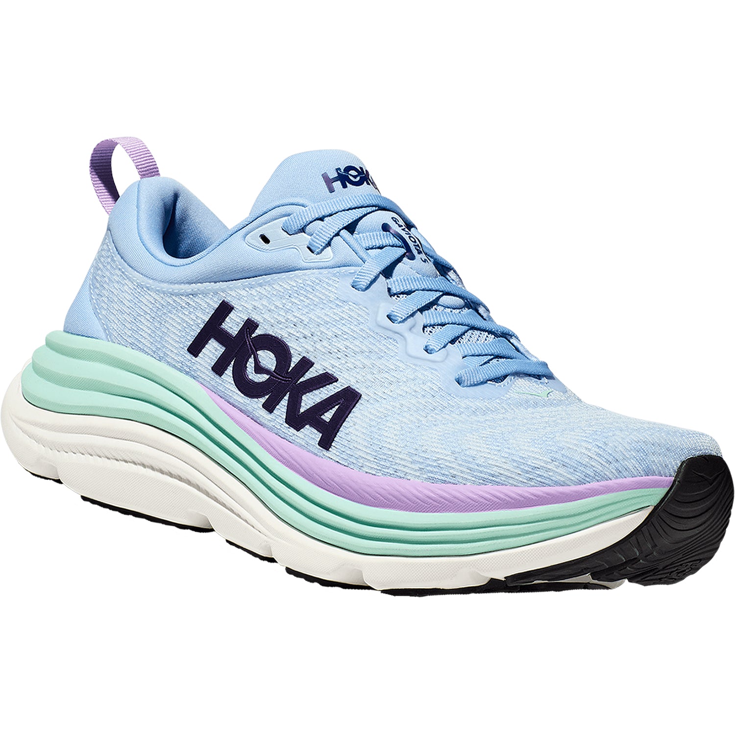Womens Hoka one one Women's Hoka Gaviota 5 Airy Blue/Sunlit Ocean Mesh Airy Blue/Sunlit Ocean Mesh